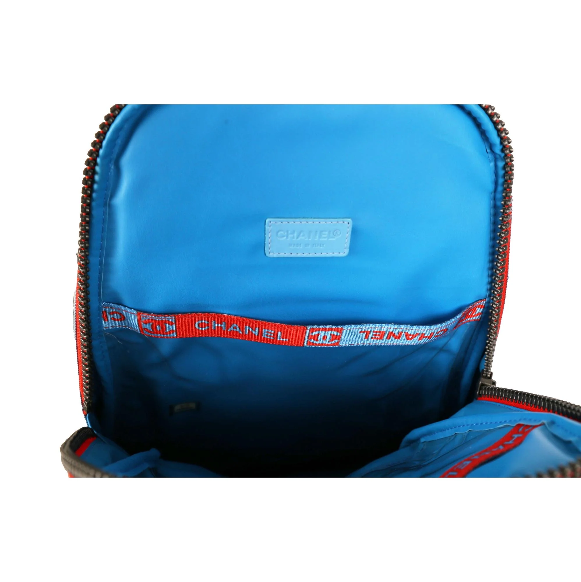 Chanel Orange + Blue Sport Backpack - Image 3