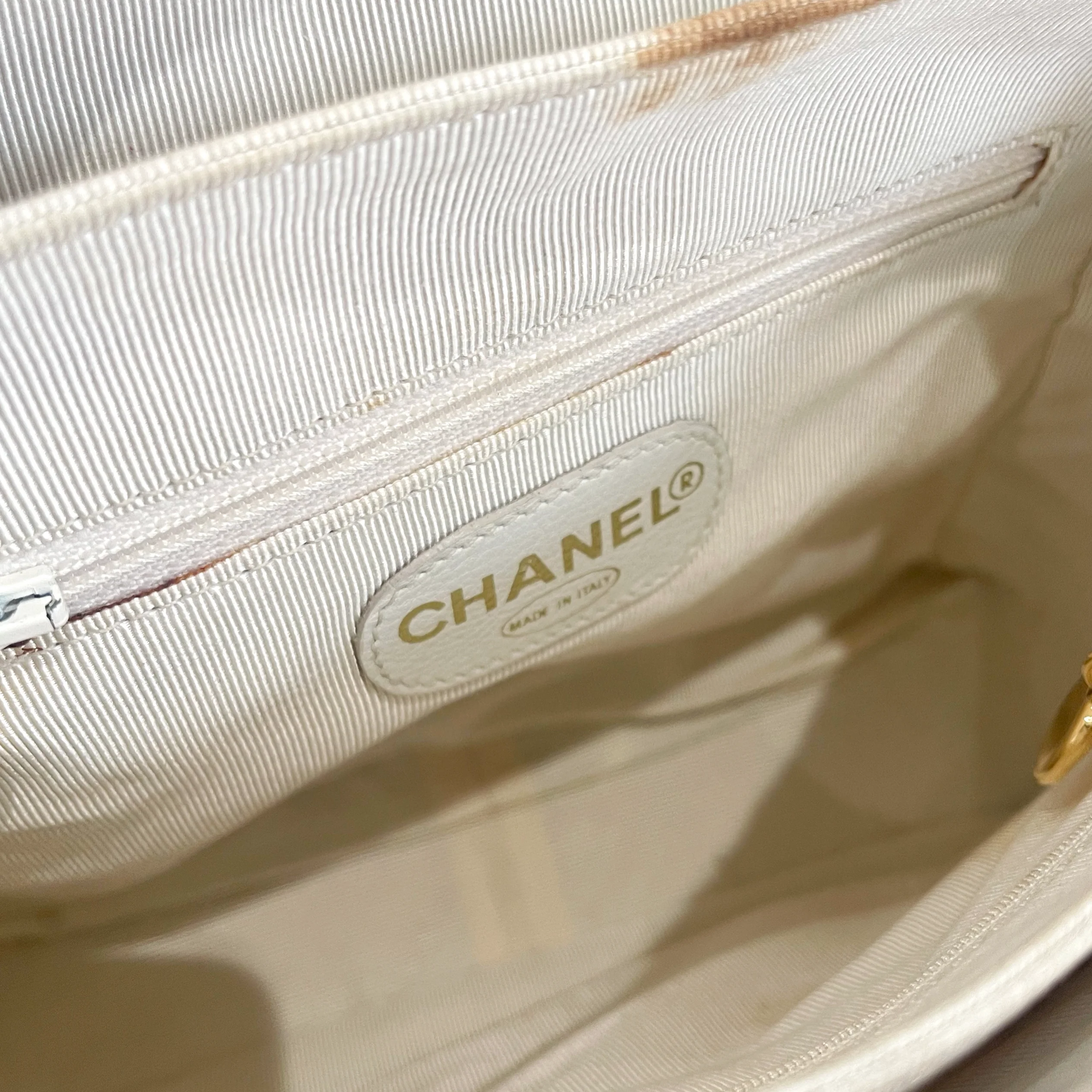 Chanel Orange Quilted Backpack - Image 5