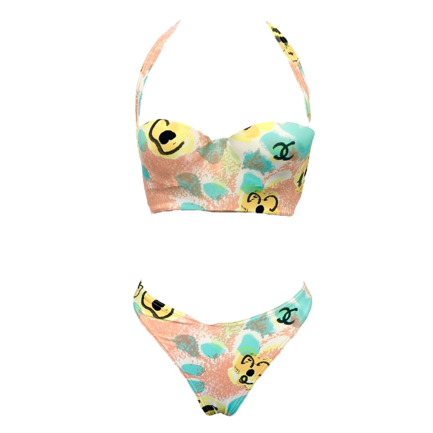 Chanel Pastel Floral Bikini
