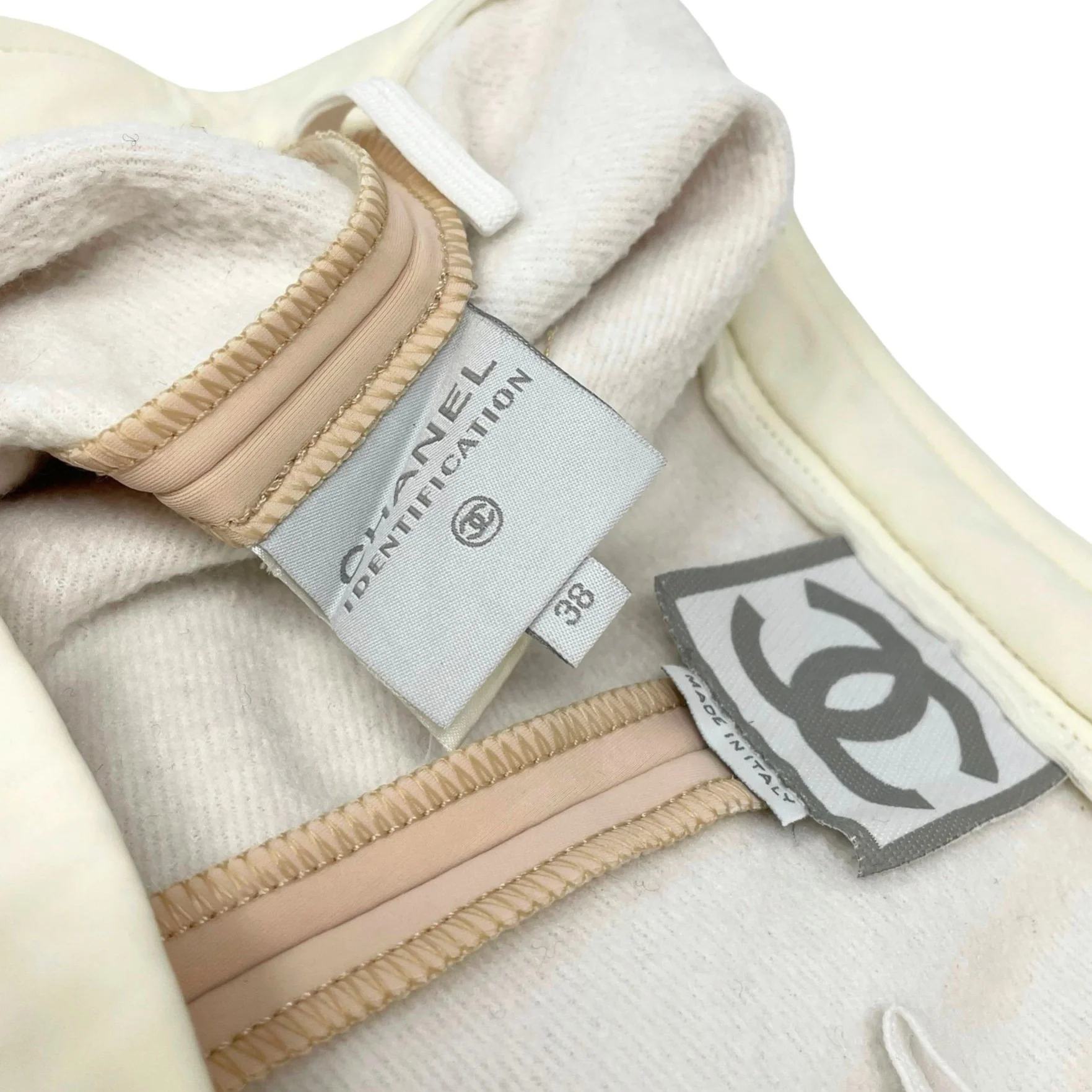 Chanel Peach Logo Winter Pants - Image 3