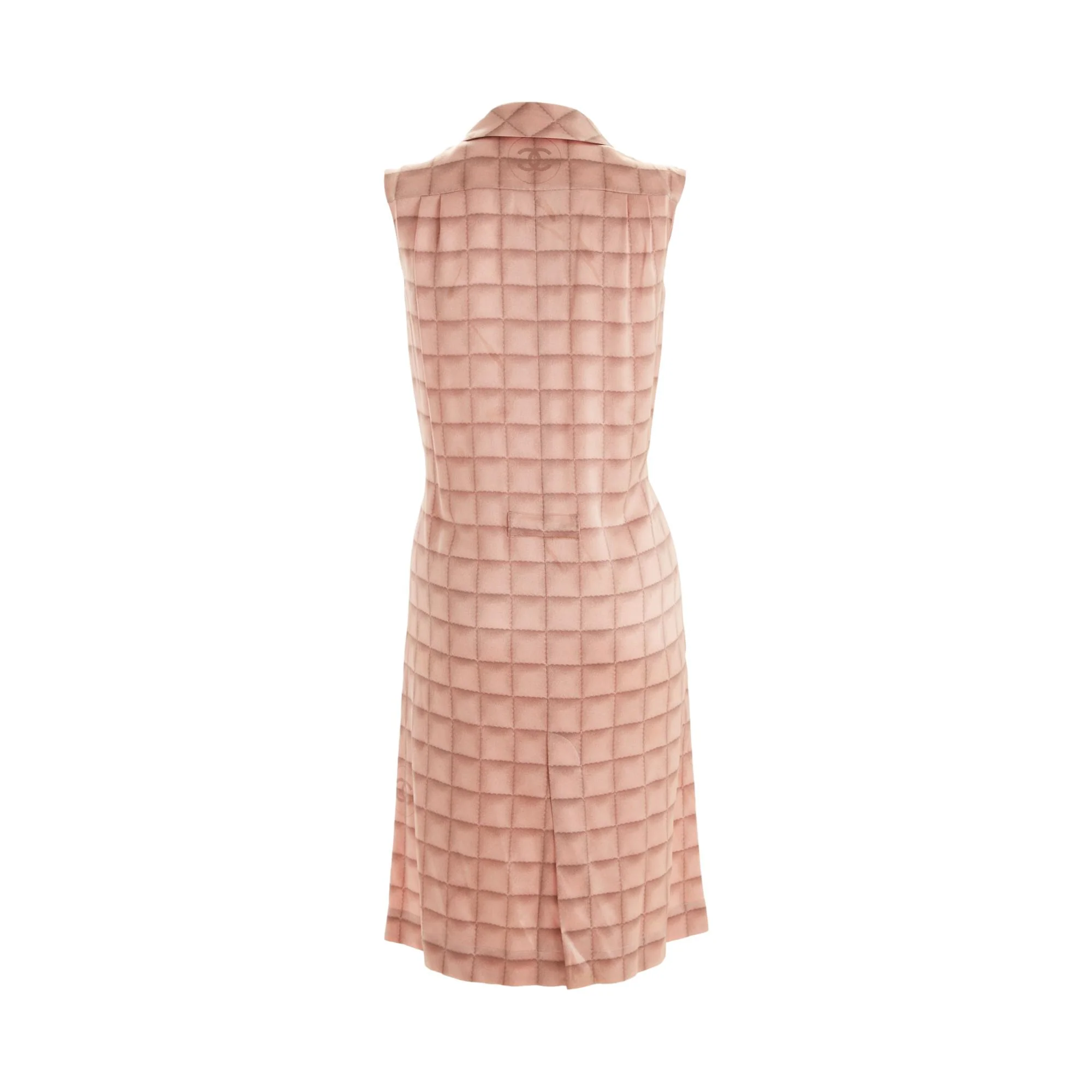 Chanel Pink Logo Button Down Dress - Image 2