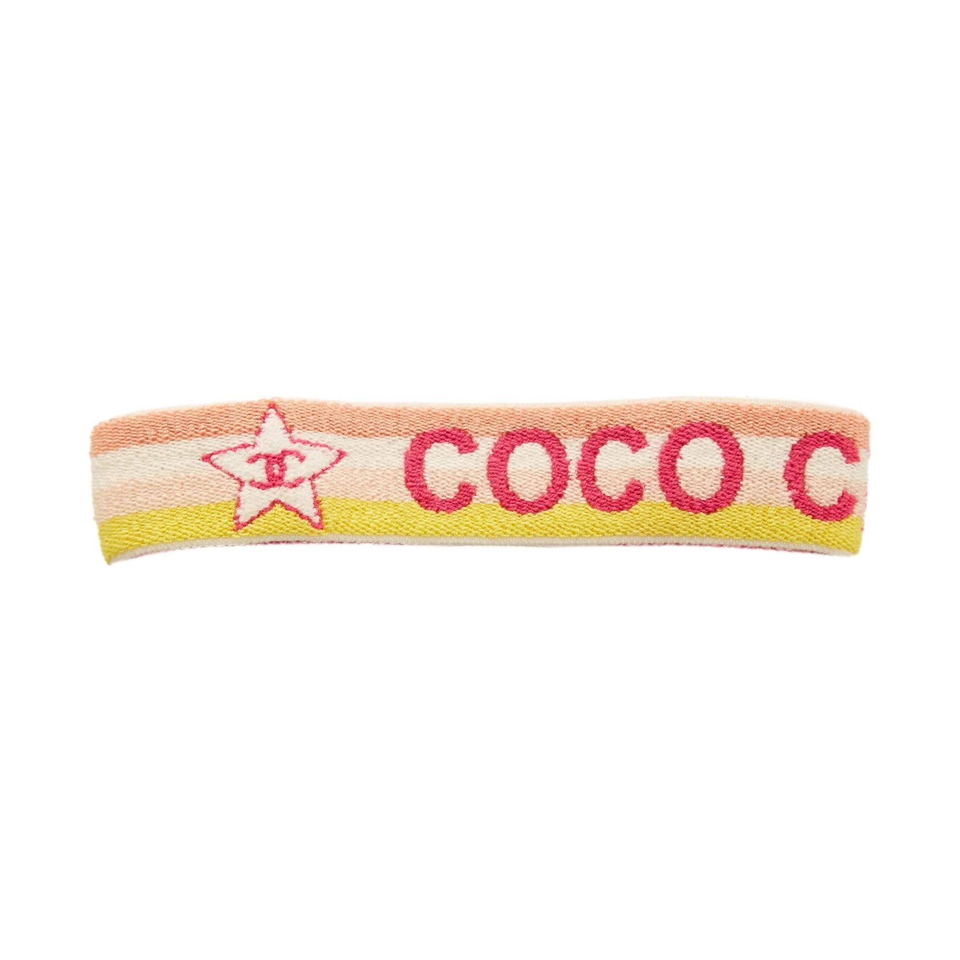 Chanel Pink Logo Headband - Image 2