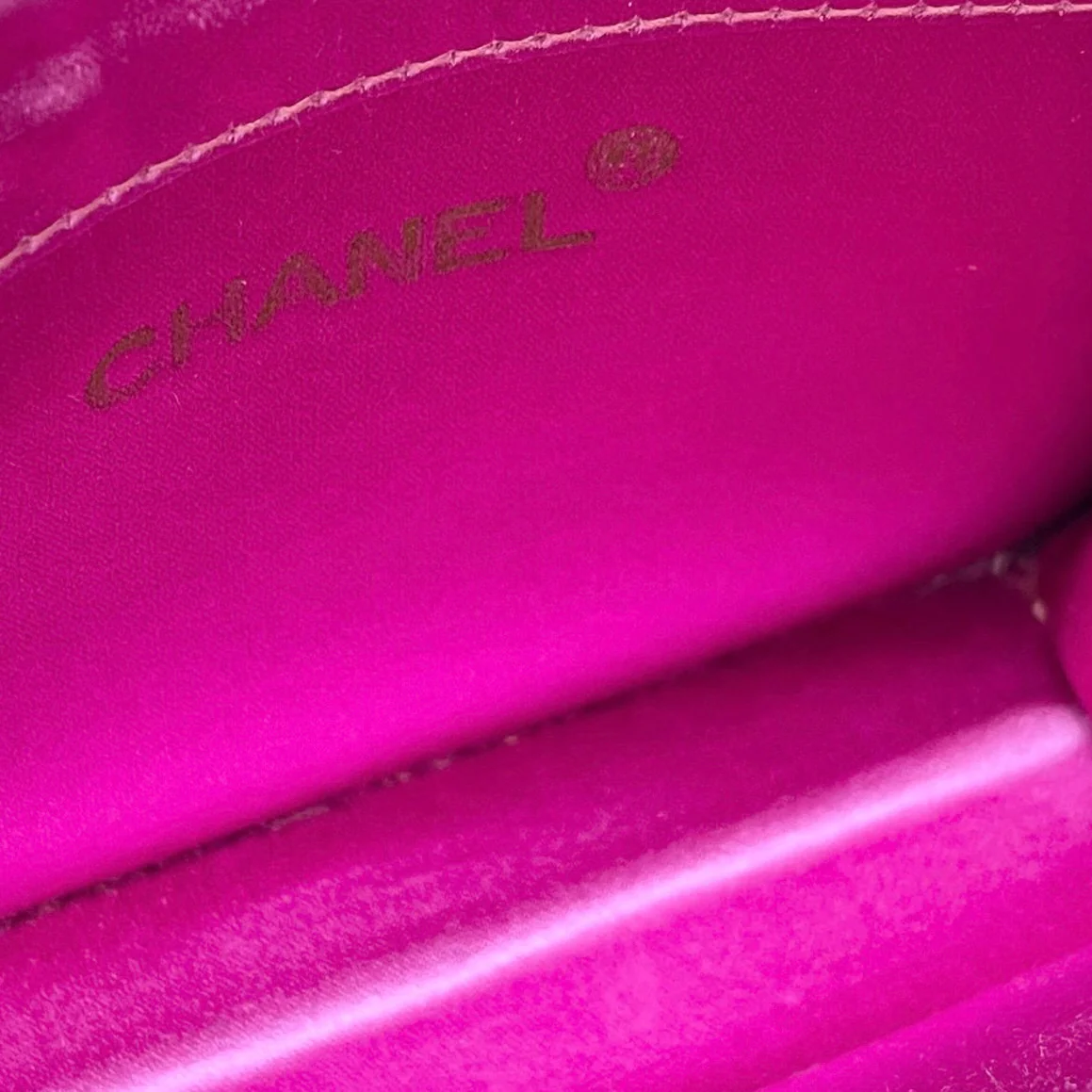 Chanel Pink Satin Mini Flap Bag - Image 3