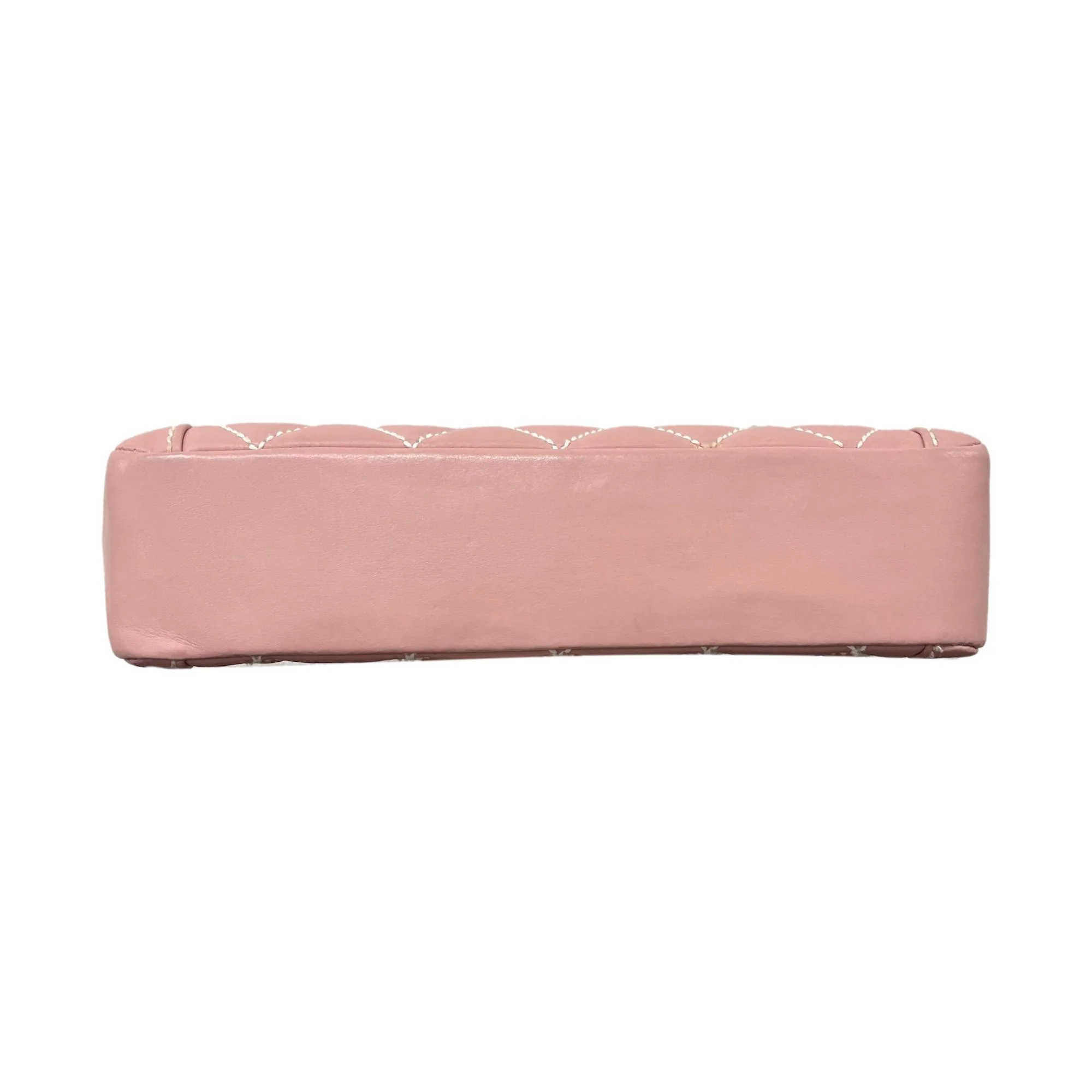 Chanel Pink Quilted Top Handle Bag - Image 3