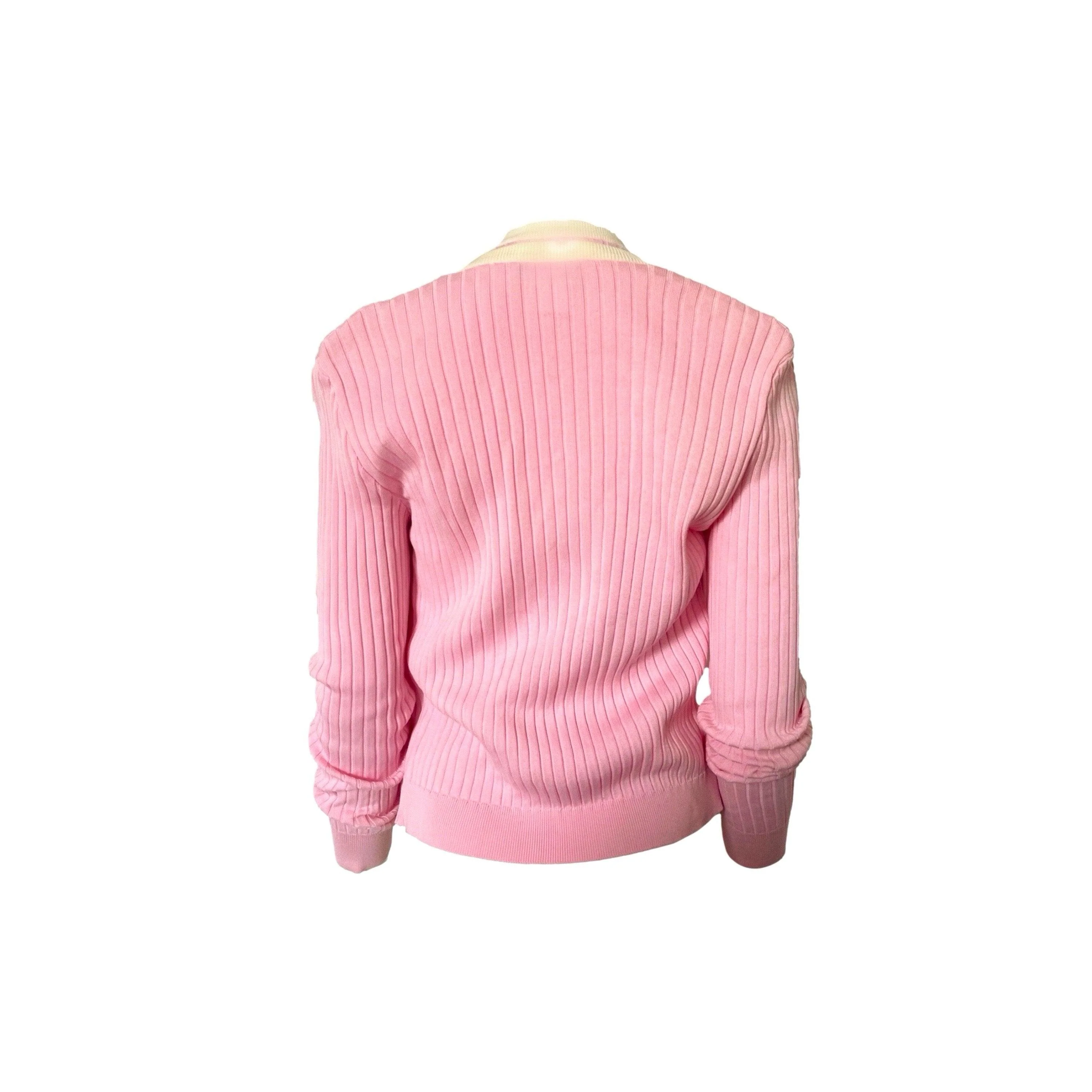 Chanel Pink Ribbed Set - Image 2