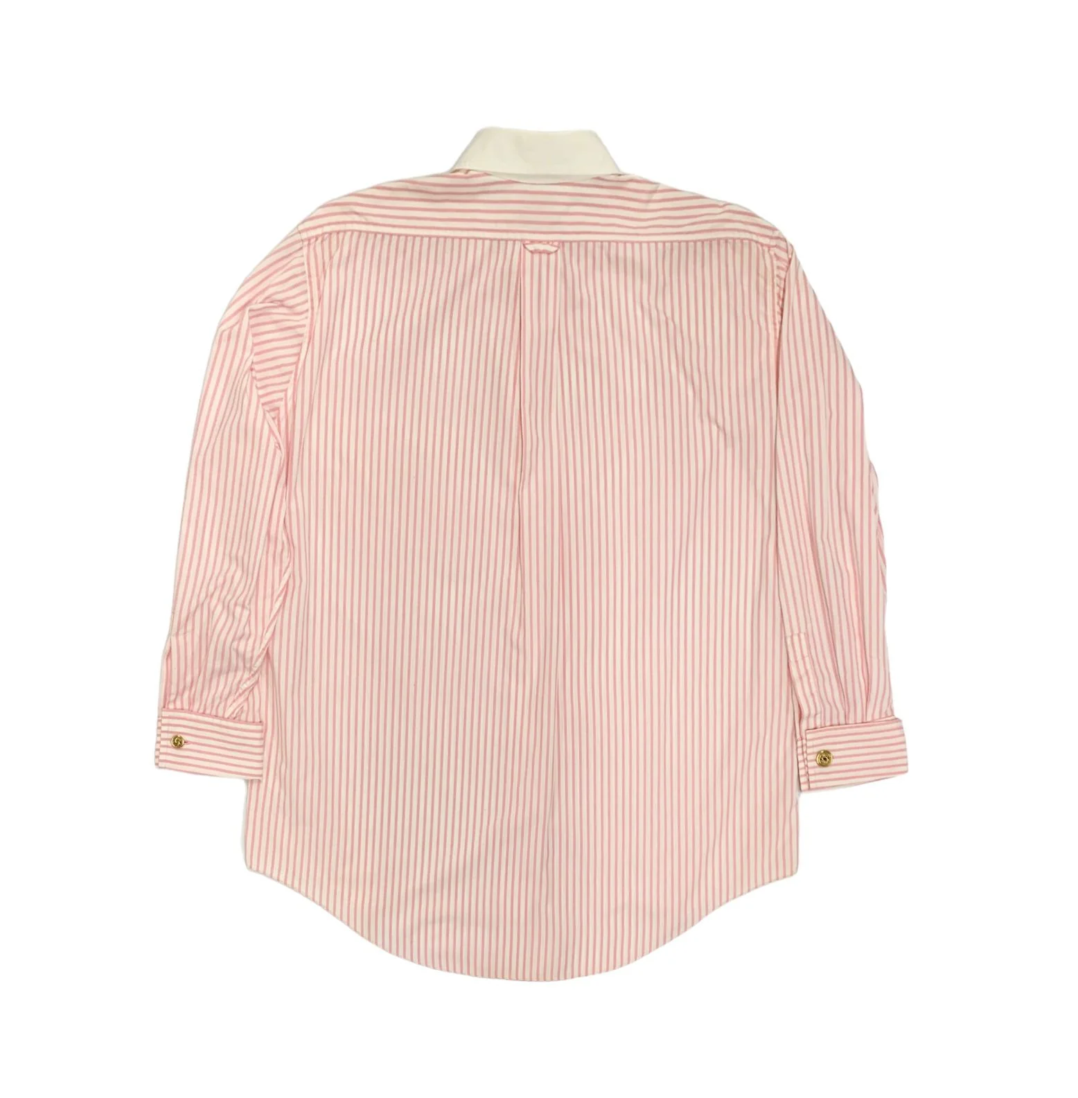 Chanel Pink Stripe Logo Button Down - Image 2