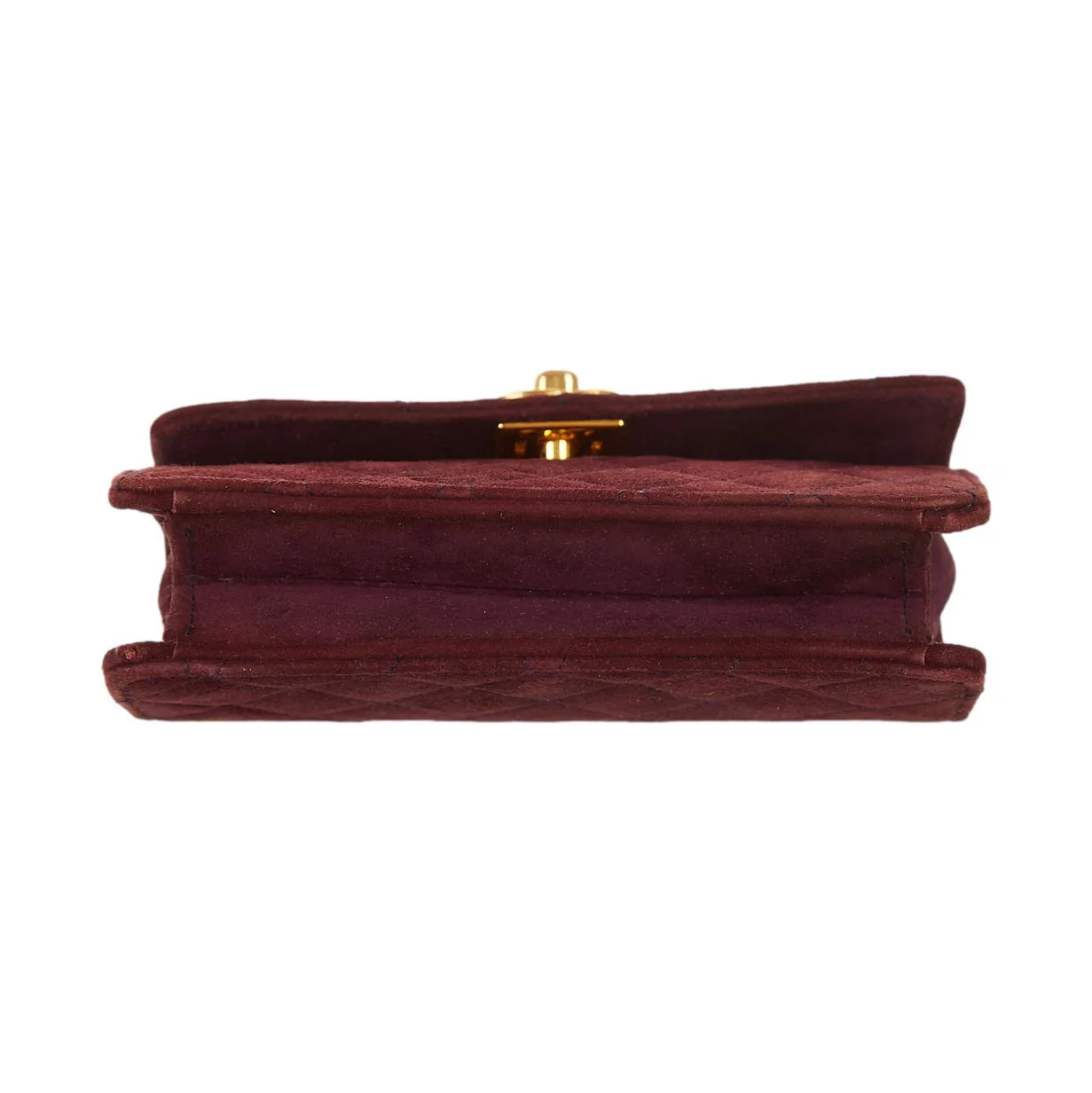 Chanel Plum Mini Chain Shoulder Bag - Image 3