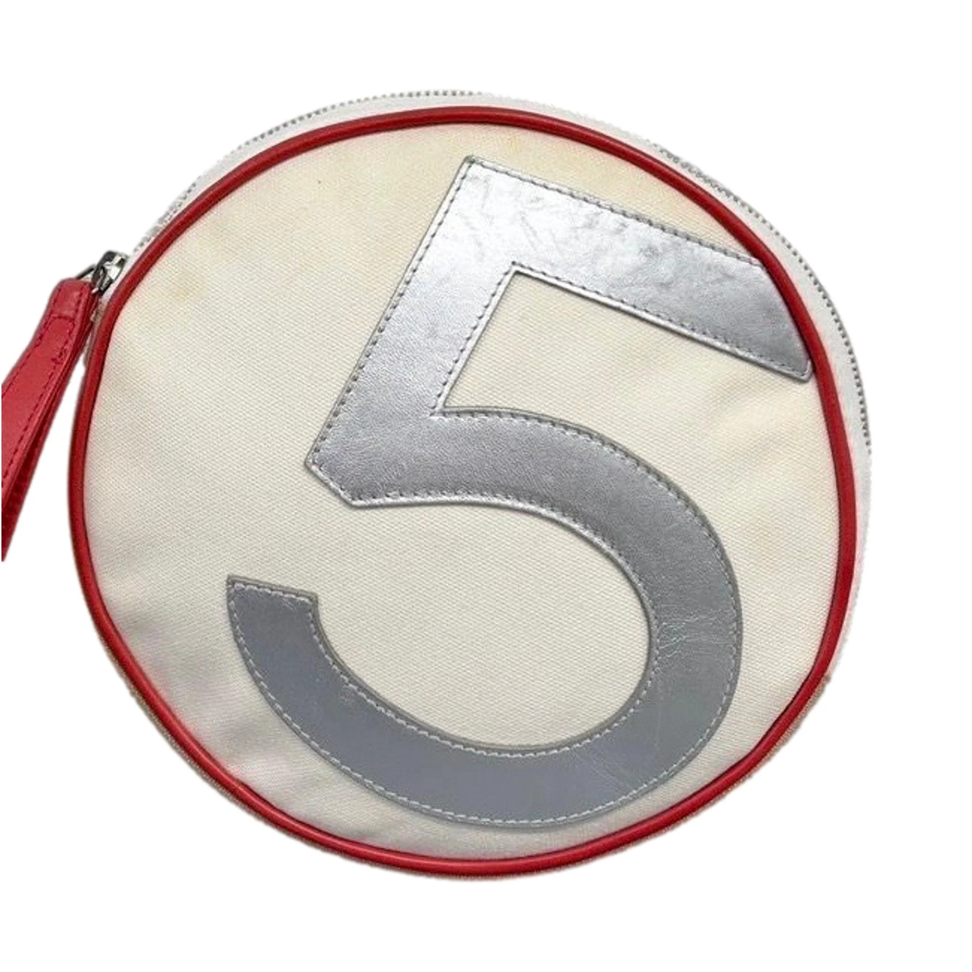 Chanel Red Circle Logo Wristlet - Image 2