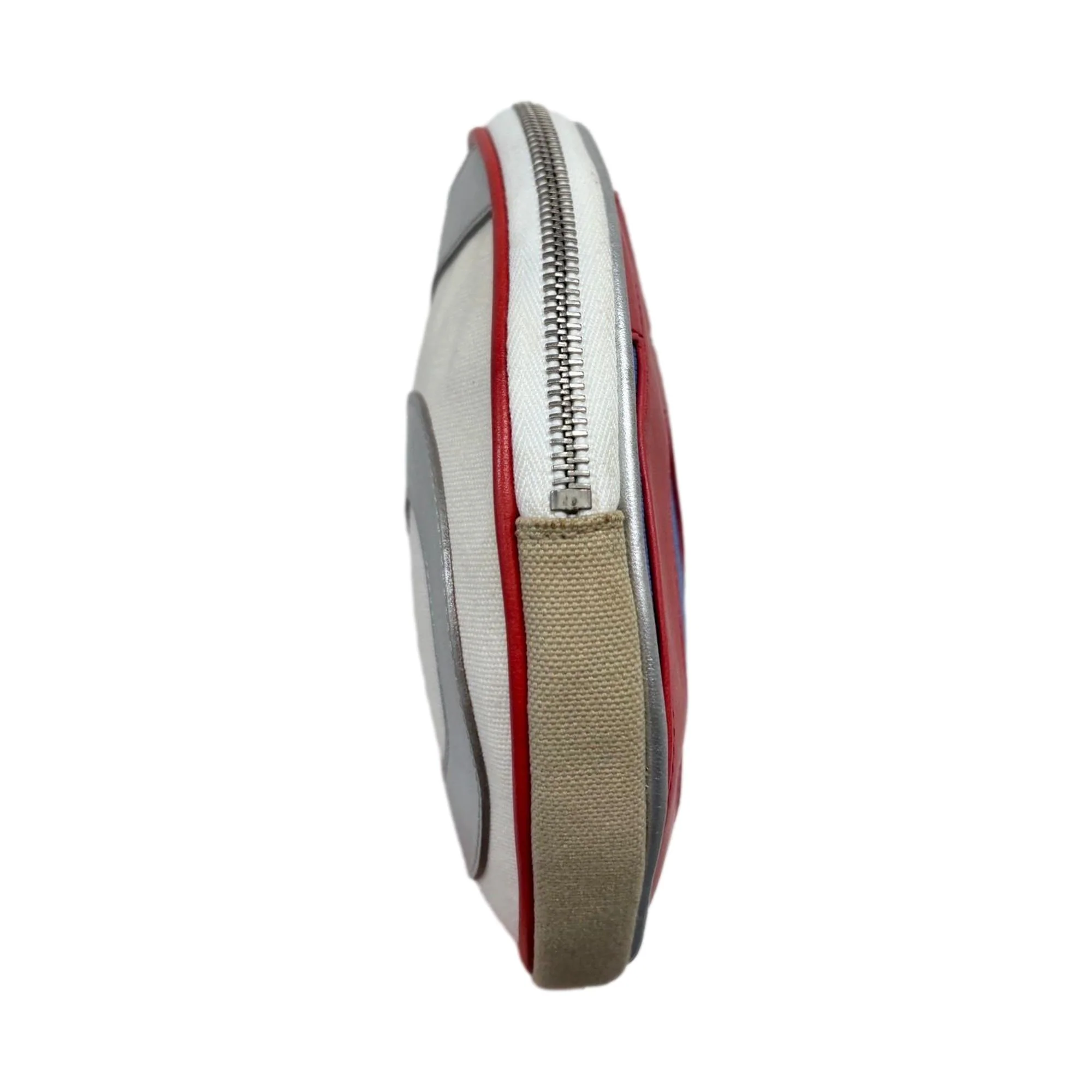 Chanel Red Circle Logo Wristlet - Image 3