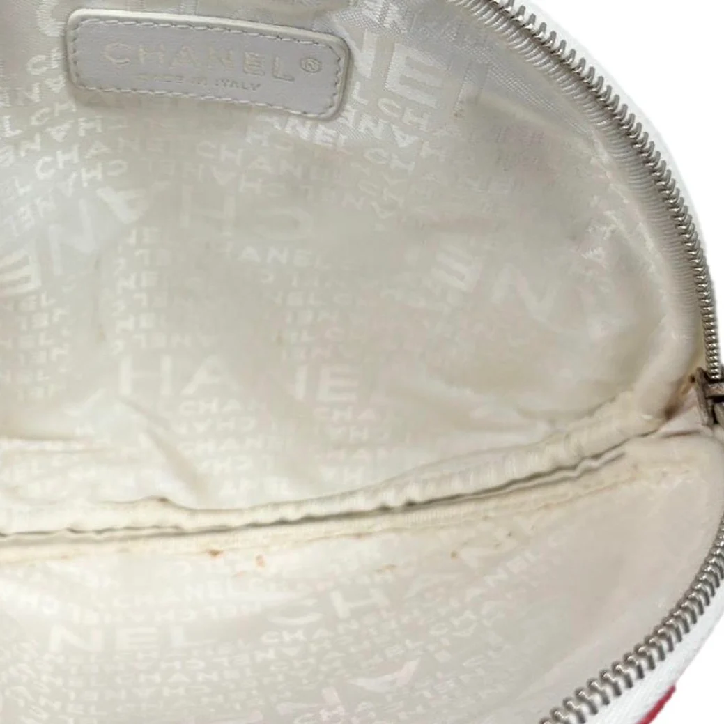 Chanel Red Circle Logo Wristlet - Image 4