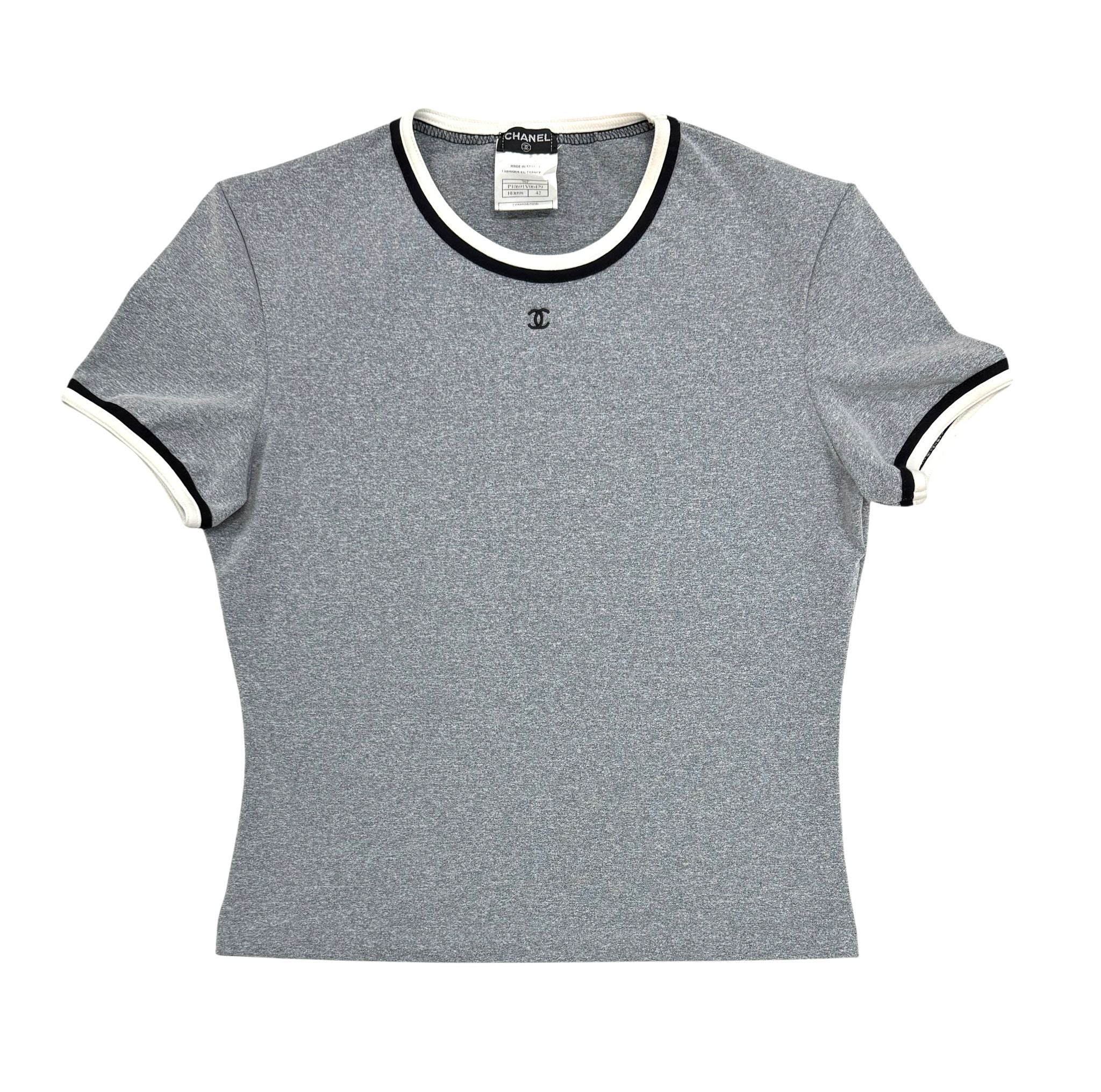 Chanel Sport Stretch Logo Top