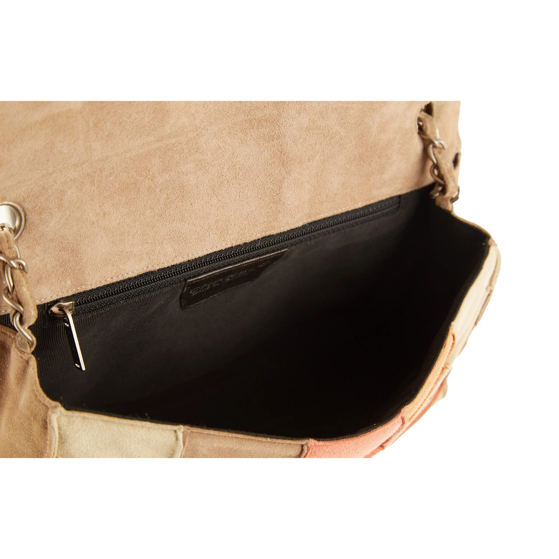 Chanel Suede Patchwork Chain Bag - Image 5