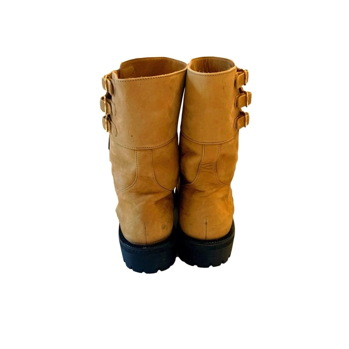 Chanel Tan Logo Toe Boots - Image 2