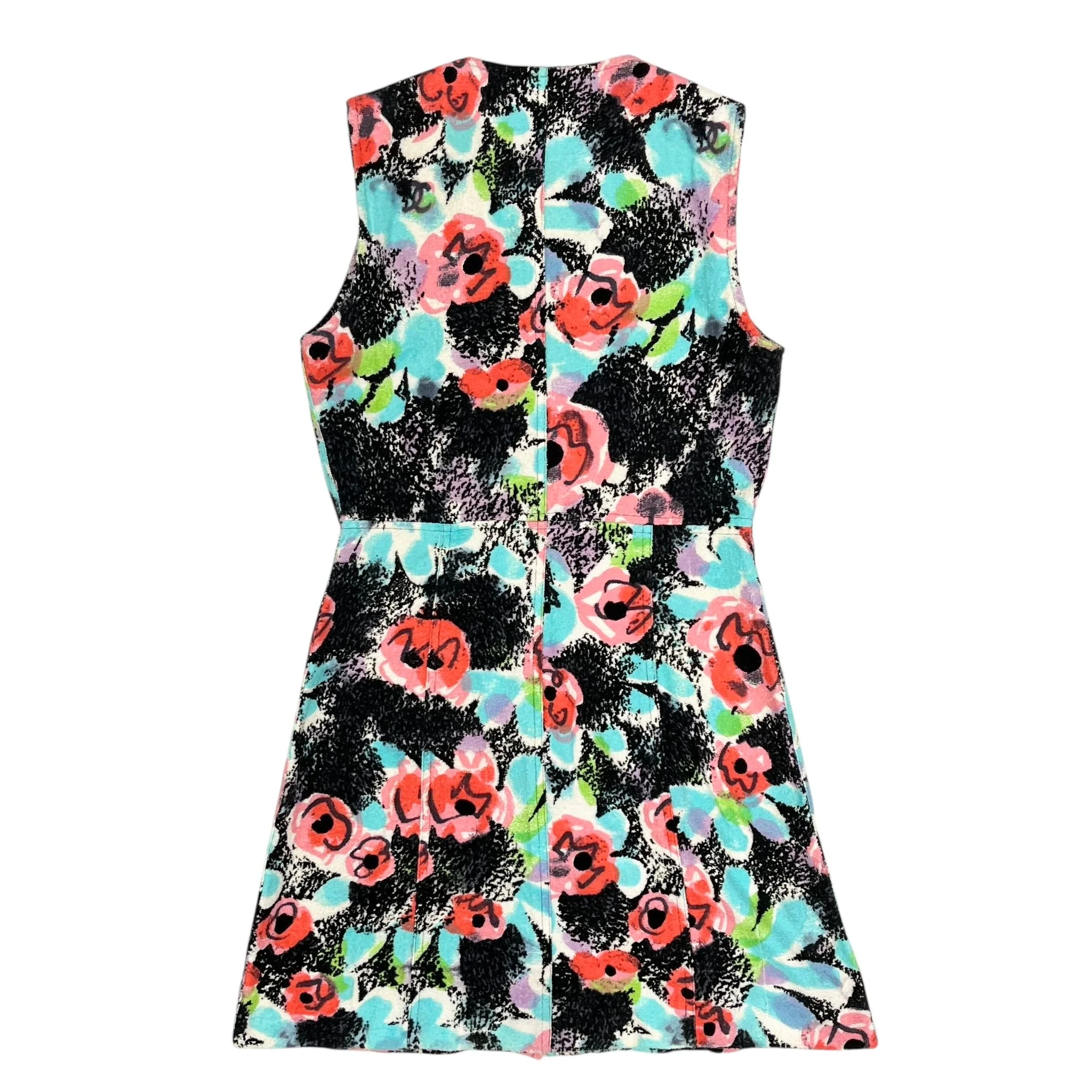 Chanel Terrycloth Logo Button Dress - Image 2