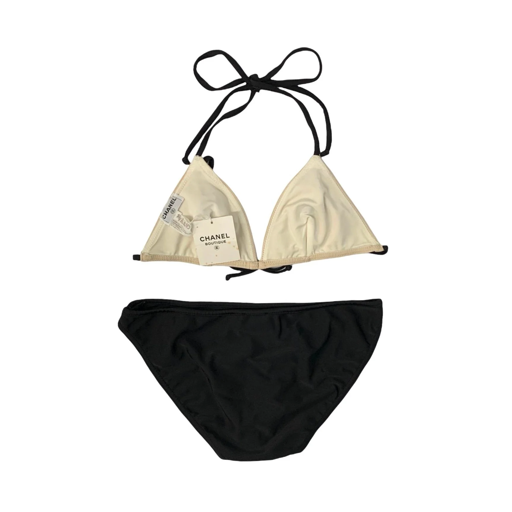 Chanel Two Tone Logo Bikini - Image 2