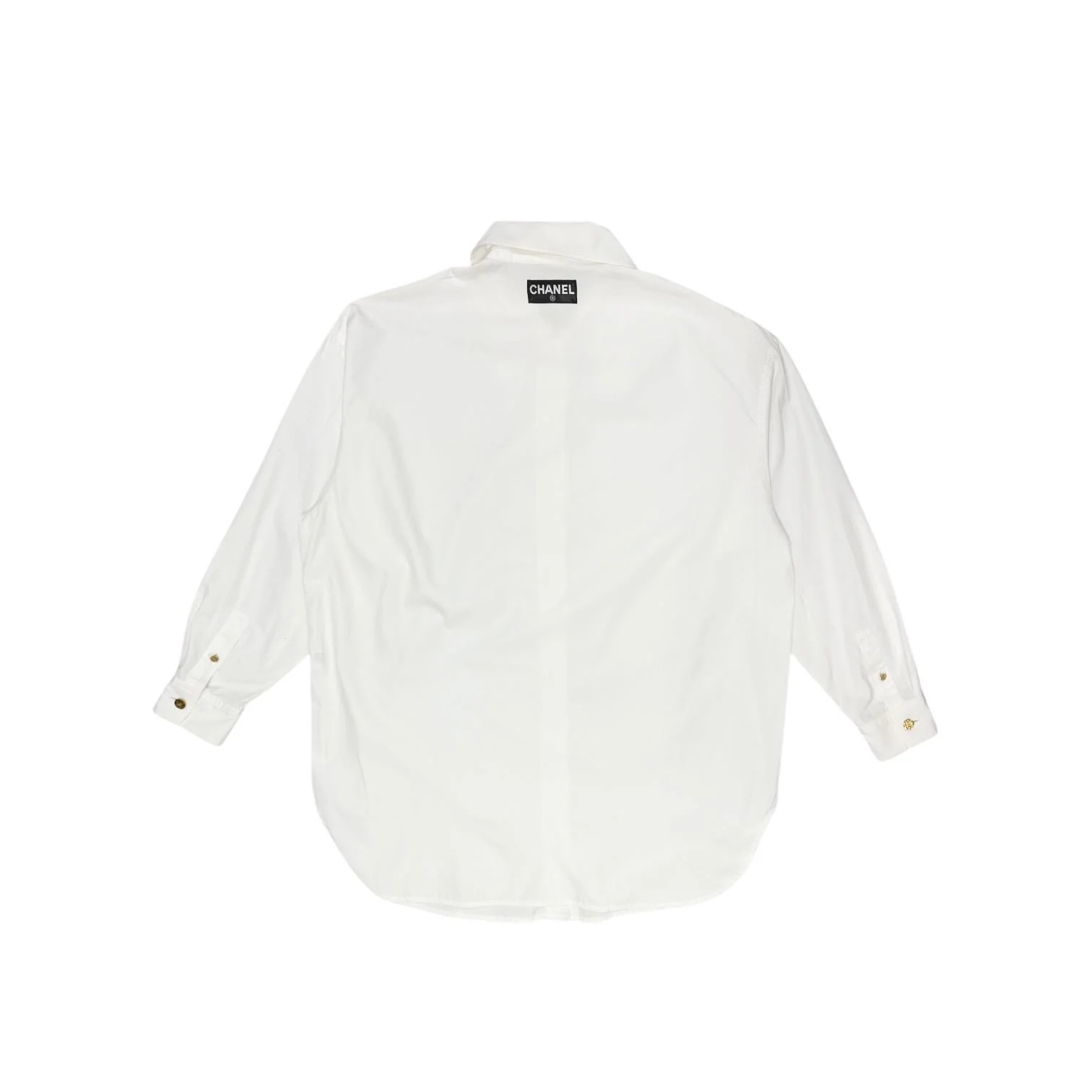 Chanel White Back Logo Button Down - Image 2