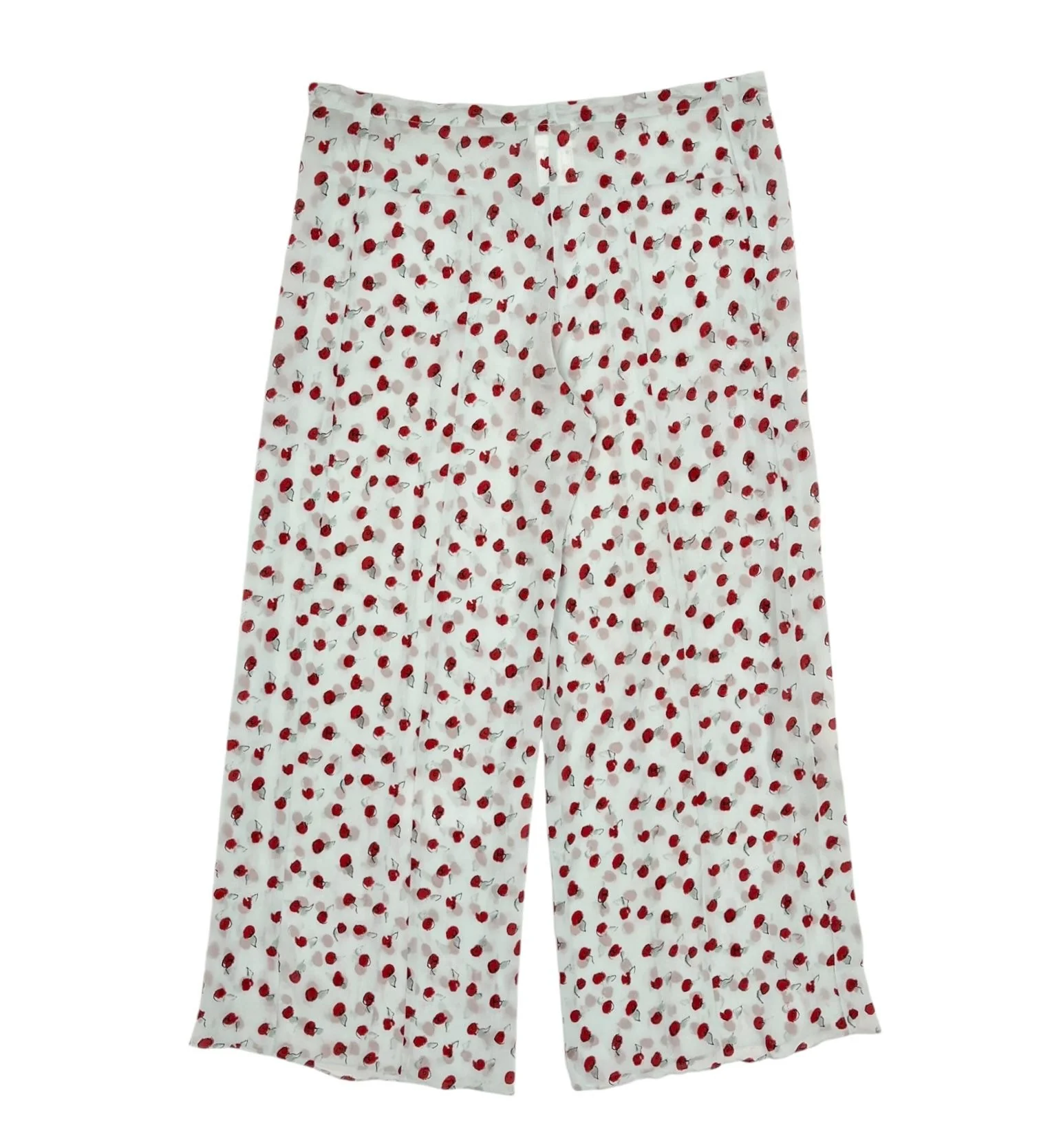 Chanel Baby Blue Cherry Print Bottoms - Image 2