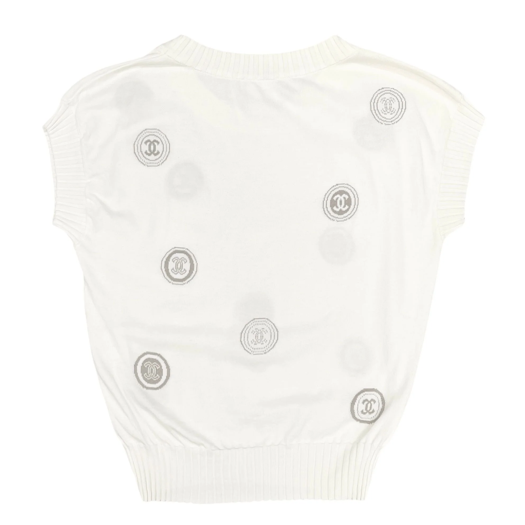 Chanel White Logo Vest - Image 2