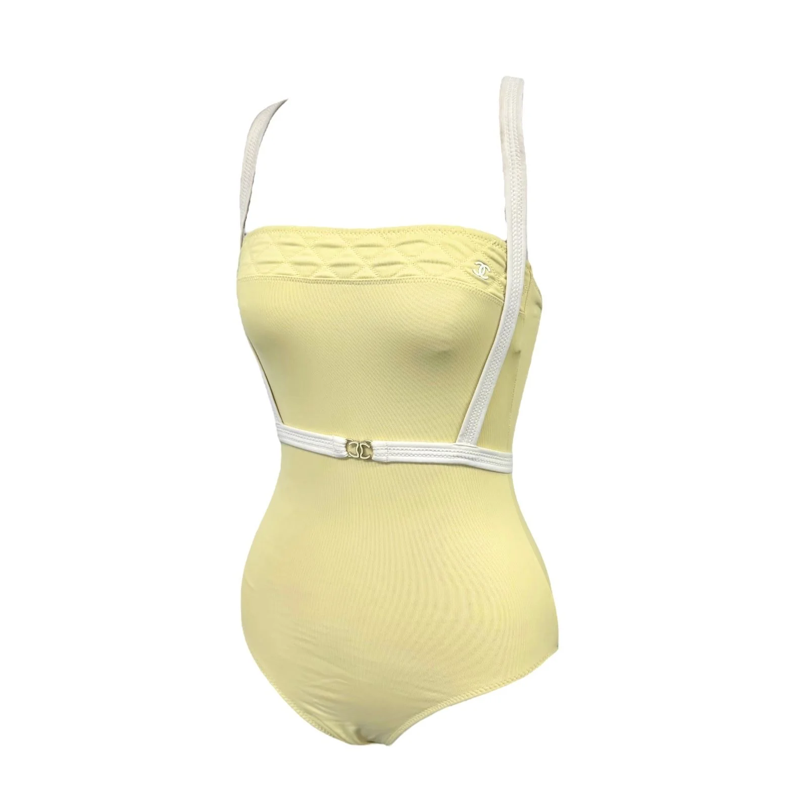 Chanel Yellow One-Piece Swimsuit - Image 3