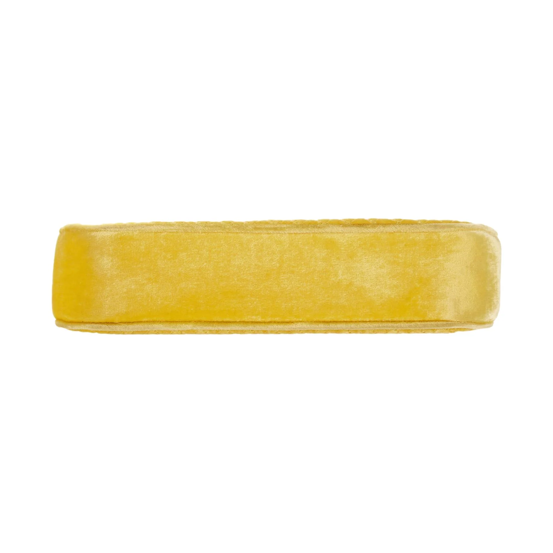 Chanel Yellow Velour Quilted Top Handle Bag - Image 3