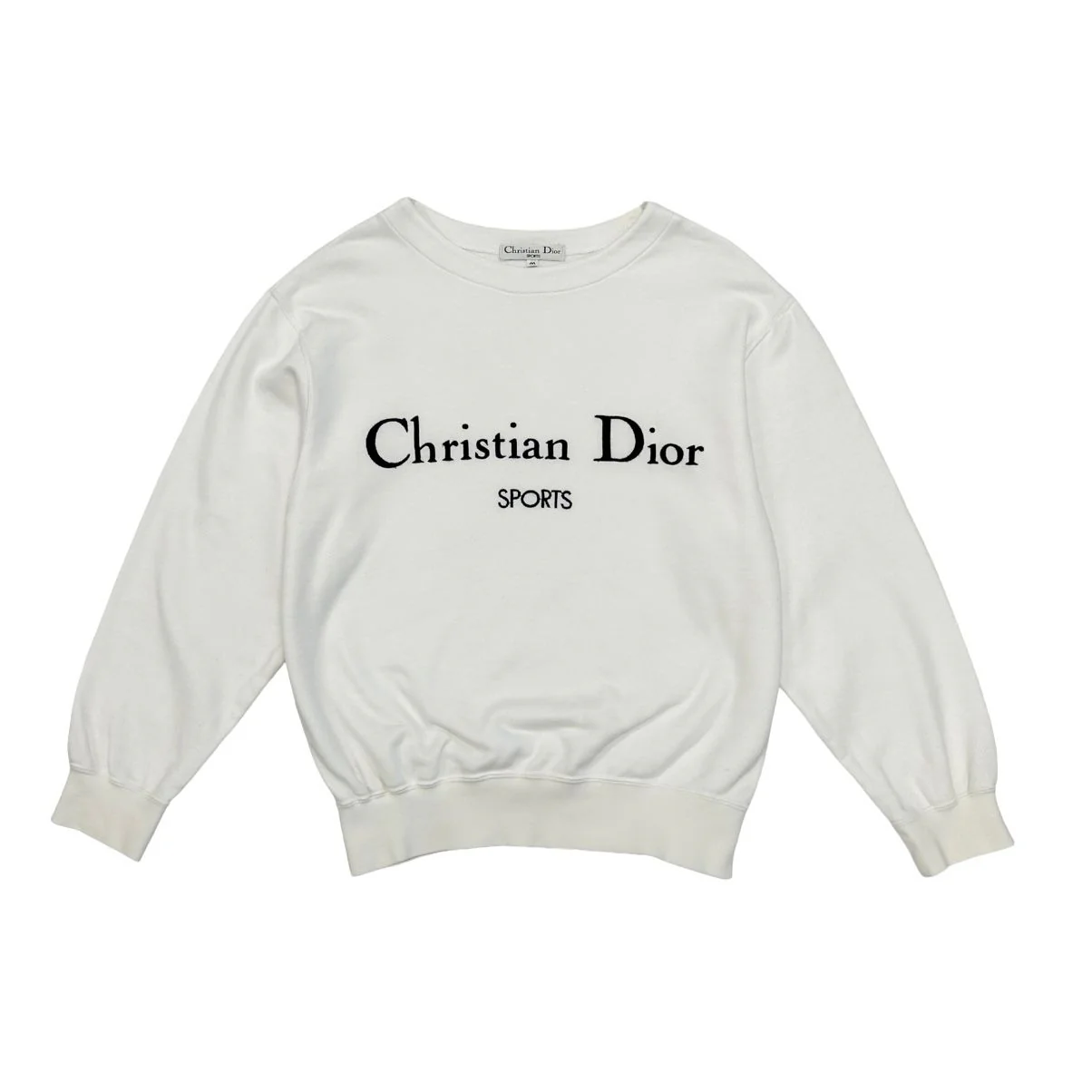 Christian Dior Sports White Logo Sweatshirt