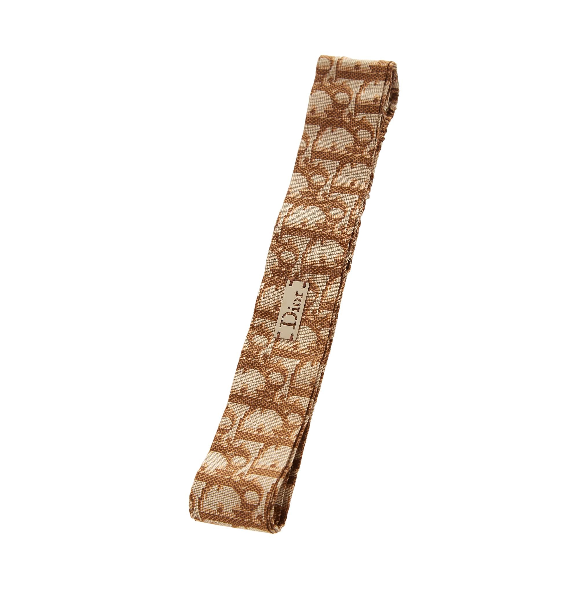 Dior Brown Logo Head Band - Image 2