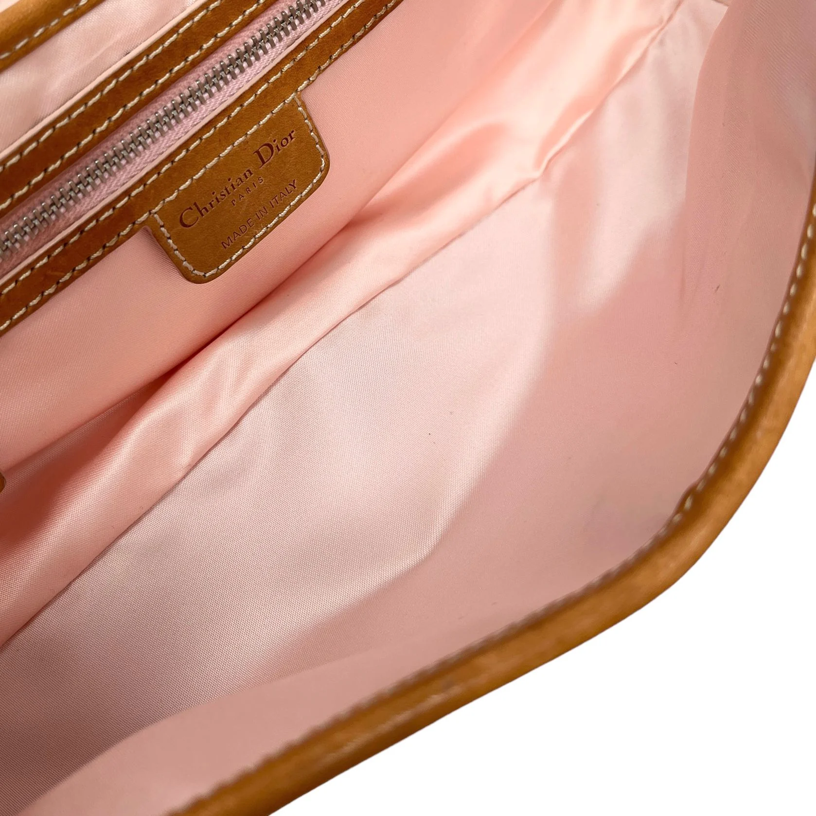 Dior Beige Logo Heart Shoulder Bag - Image 3