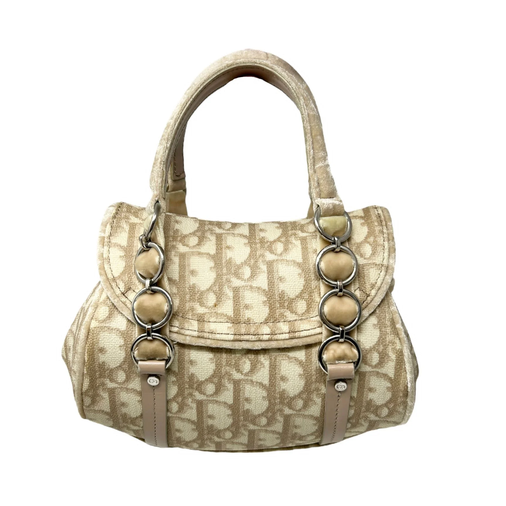 Dior Beige Logo Mini Bag - Image 2