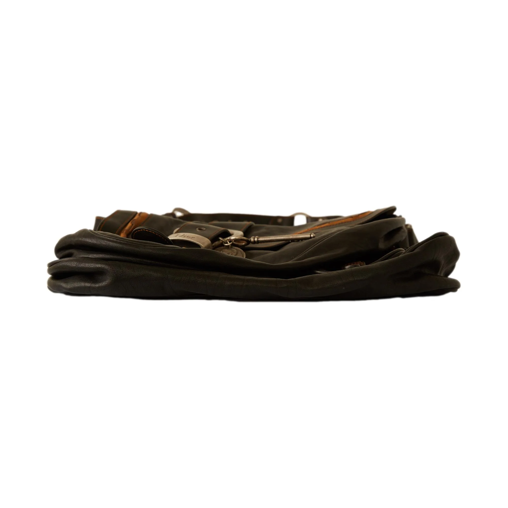 Dior Black Gaucho Saddle Bag - Image 4