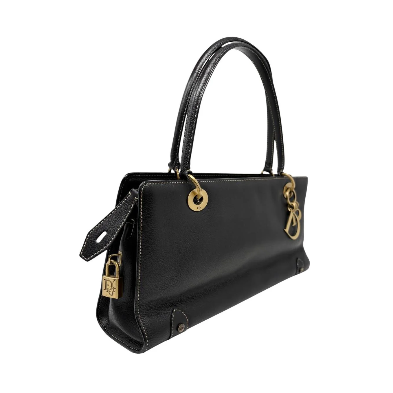 Dior Black Logo Shoulder Bag - Image 3