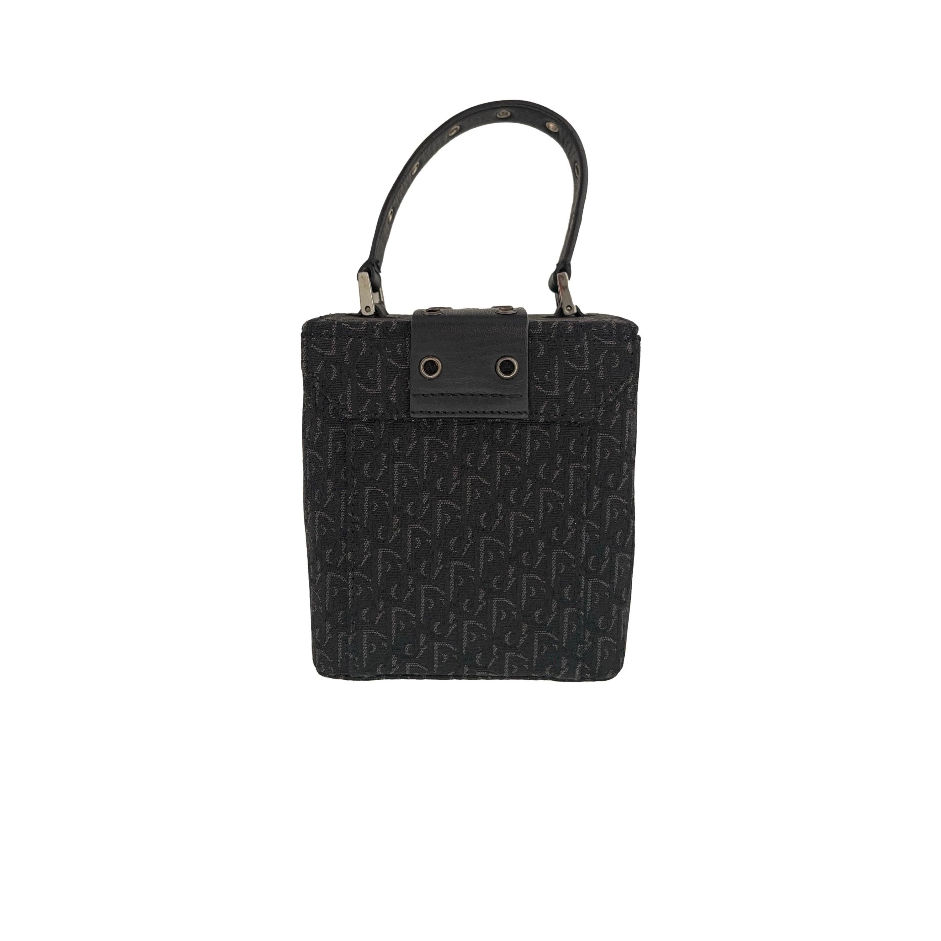 Dior Black Mini Logo Box Bag - Image 3