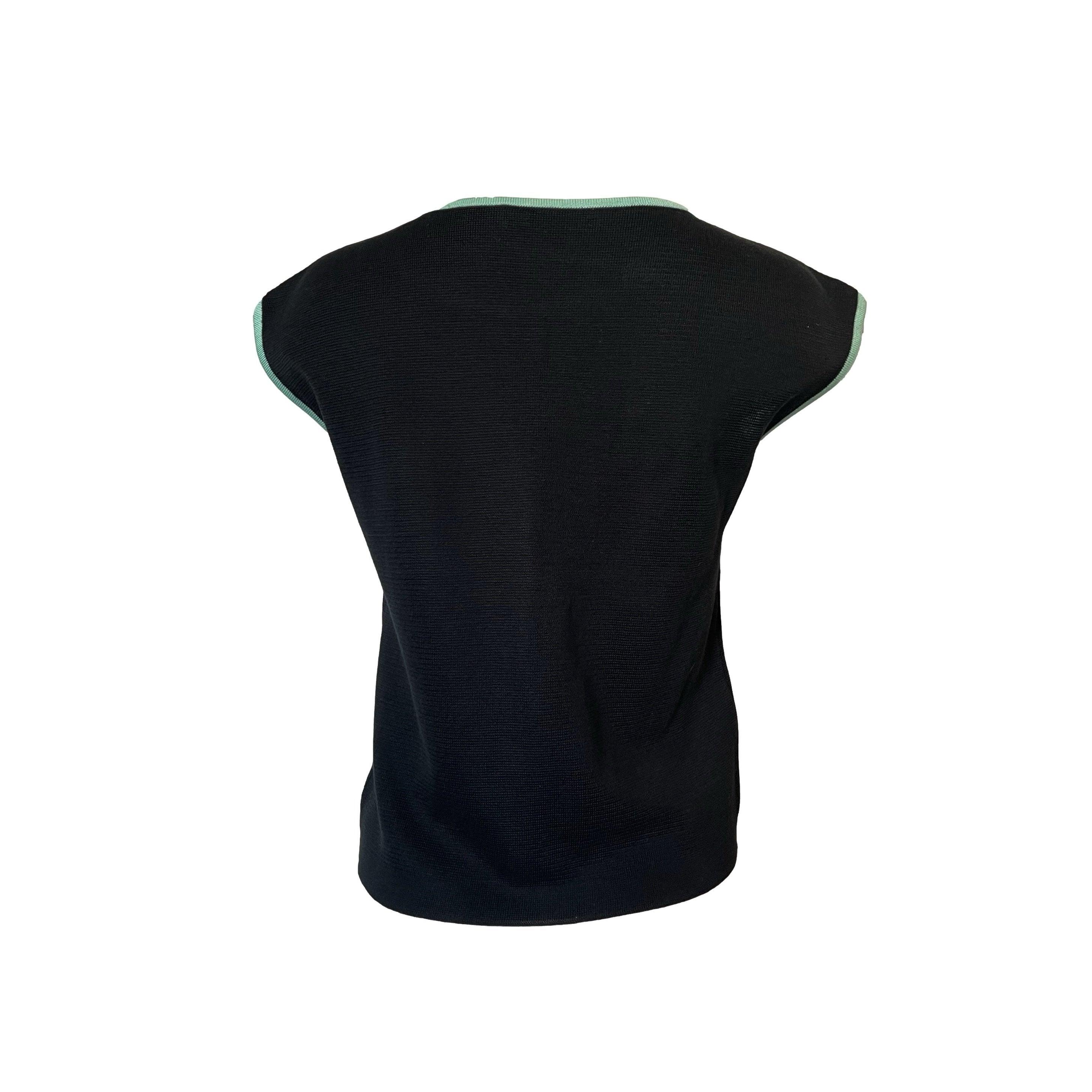 Dior Black Woven Top - Image 2