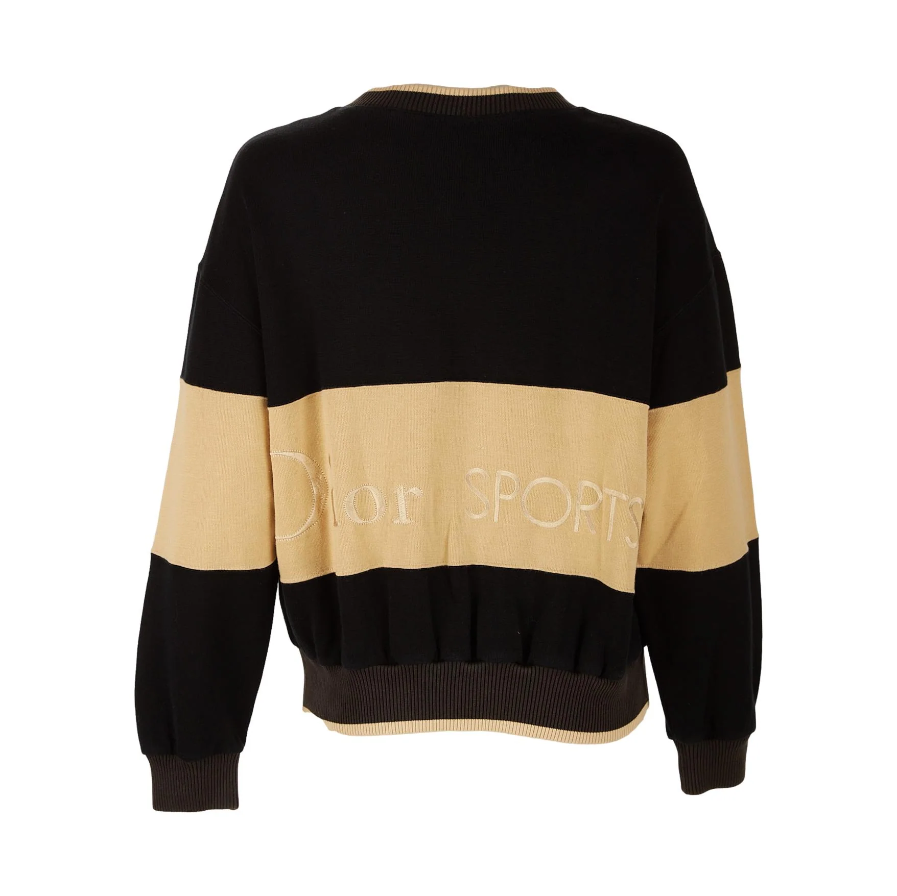Dior Navy Zip Up Logo Crew - Image 2