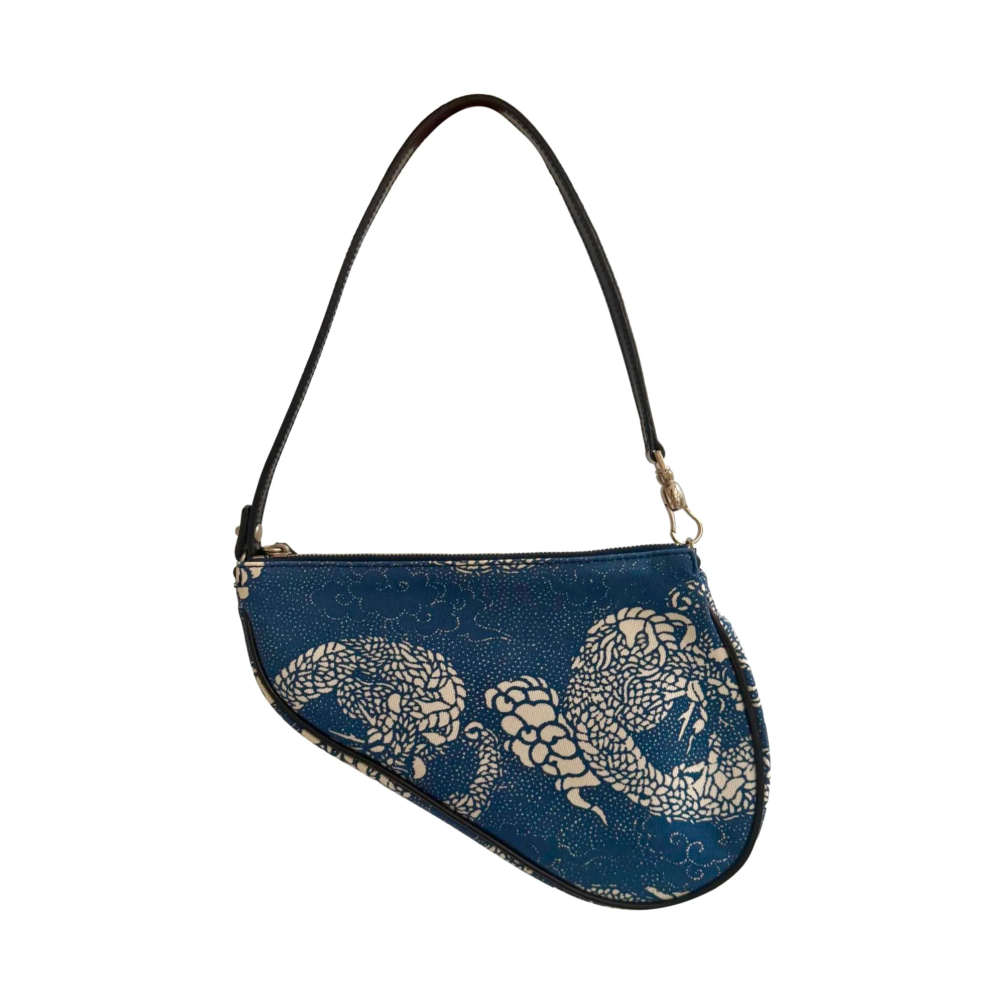 Dior Blue Dragon Mini Saddle Bag - Image 2
