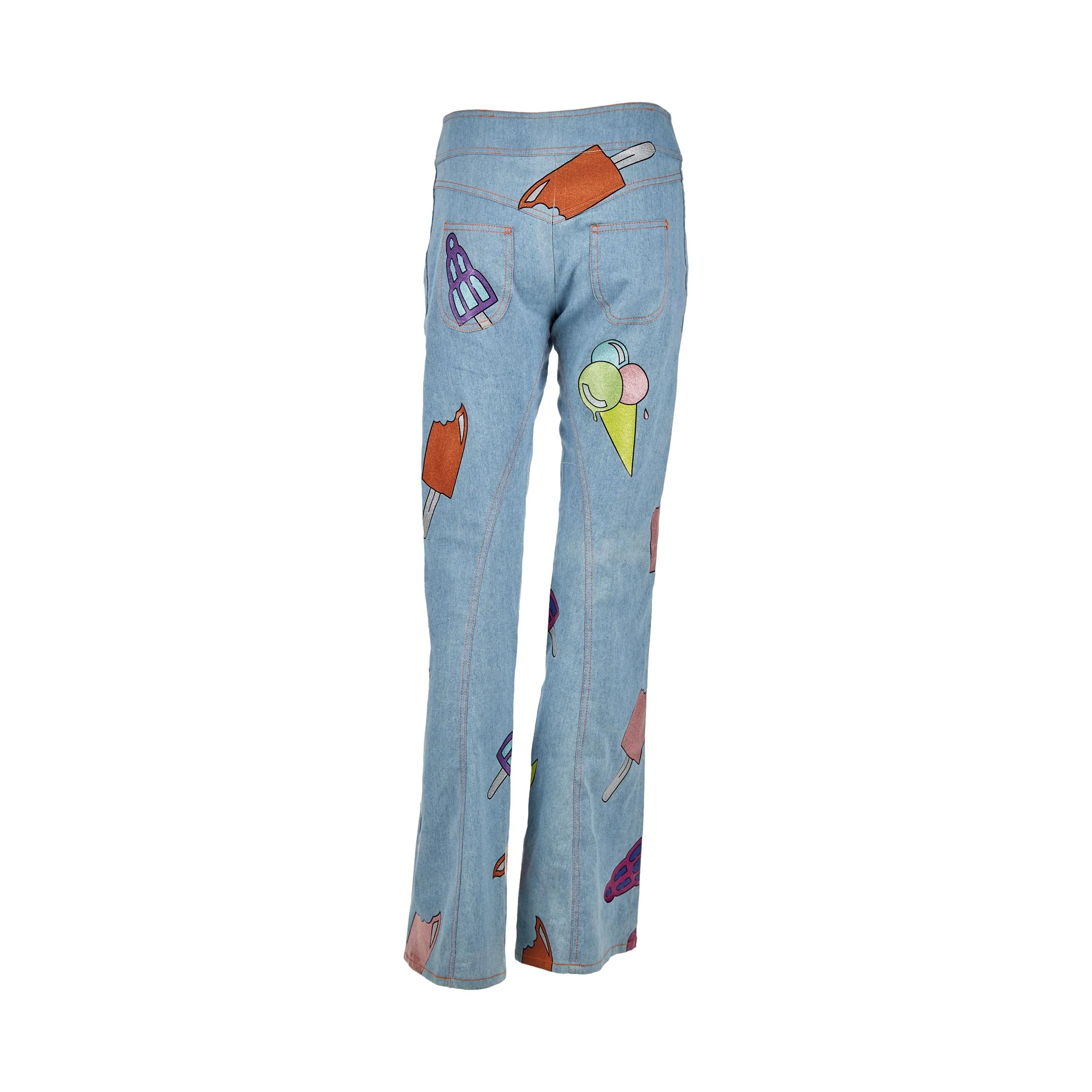 Dior Blue Ice Cream Print Pants