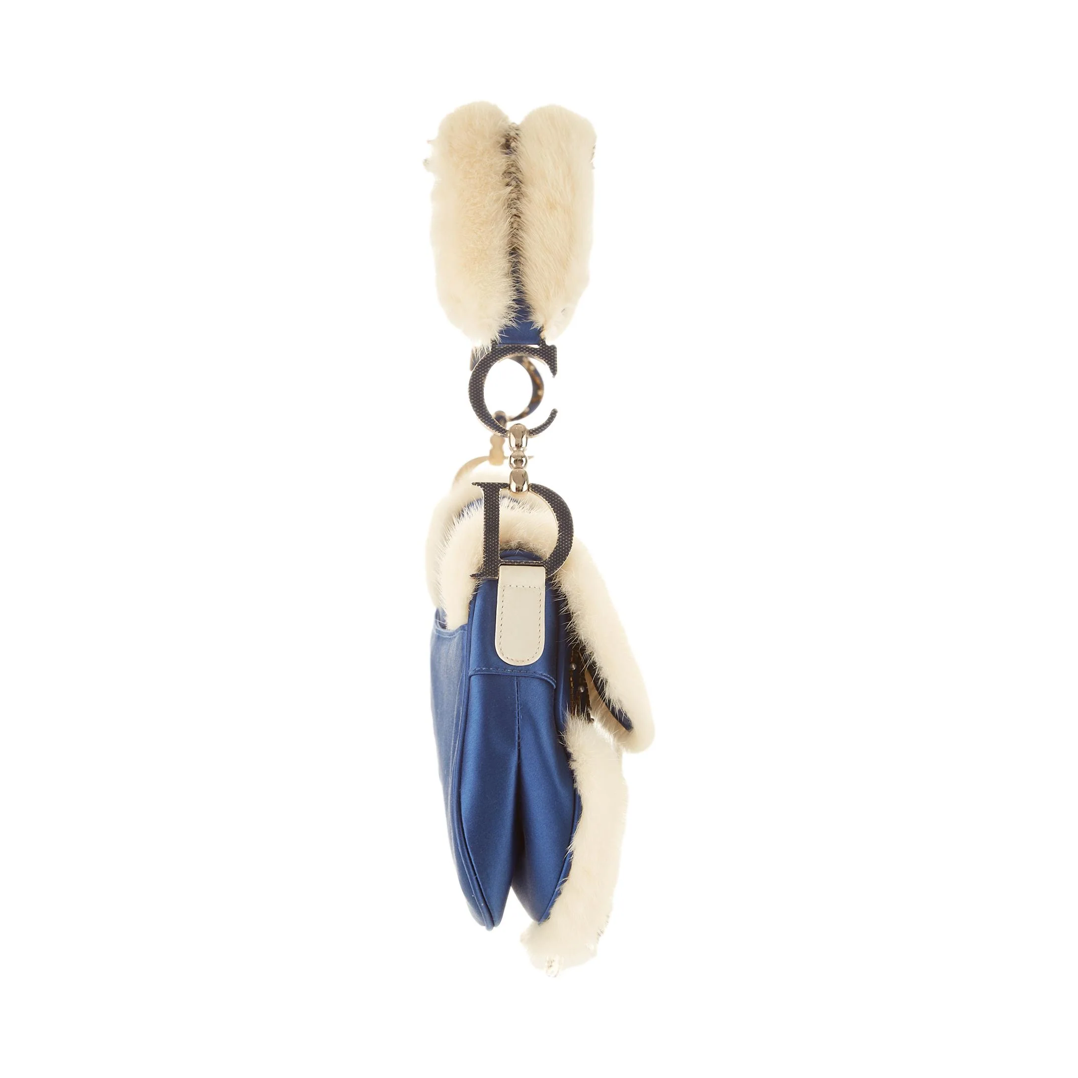 Dior Blue Limited Edition Fur Saddle - Image 5