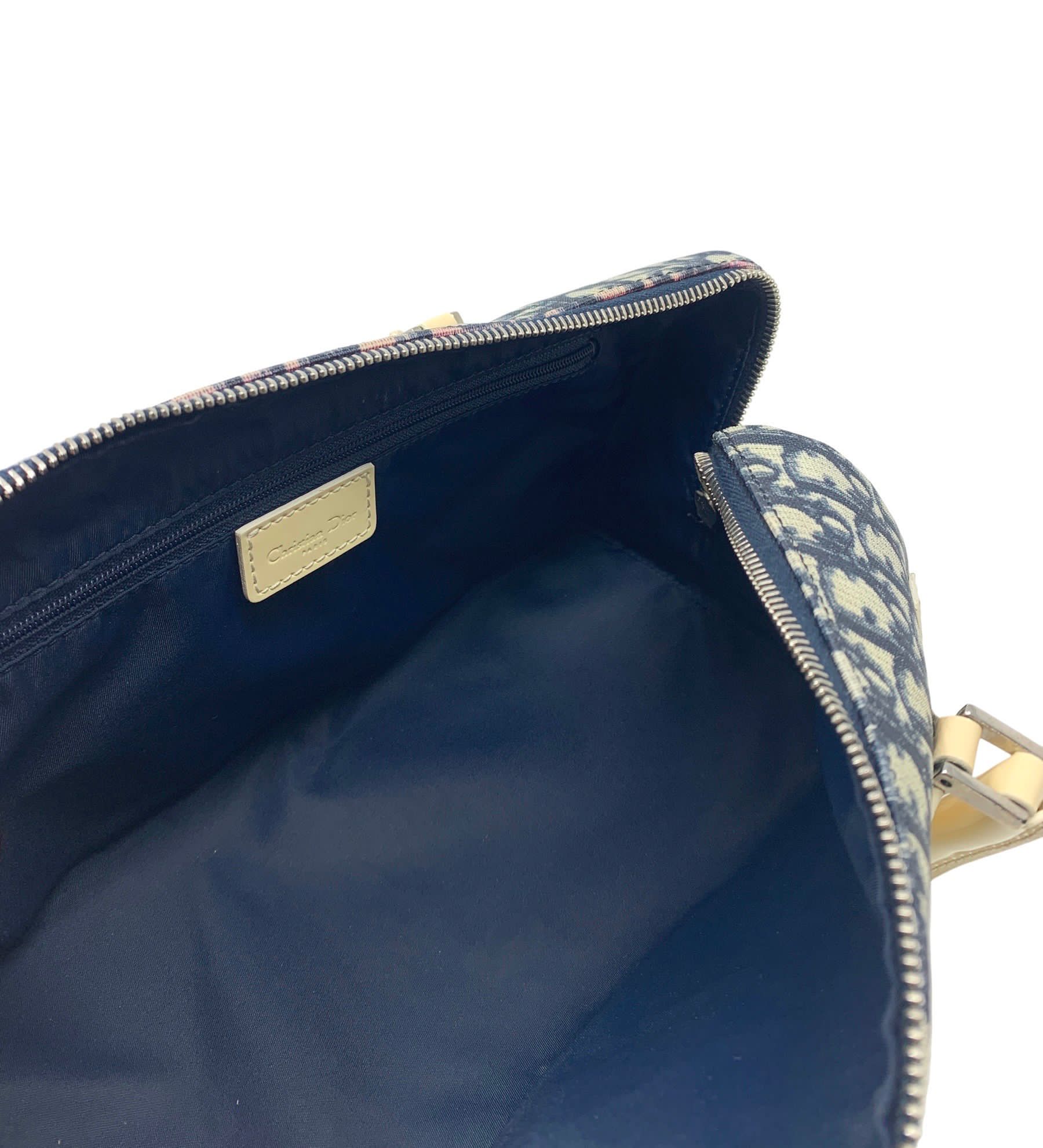 Dior Blue Monogram Boston Bag - Image 2