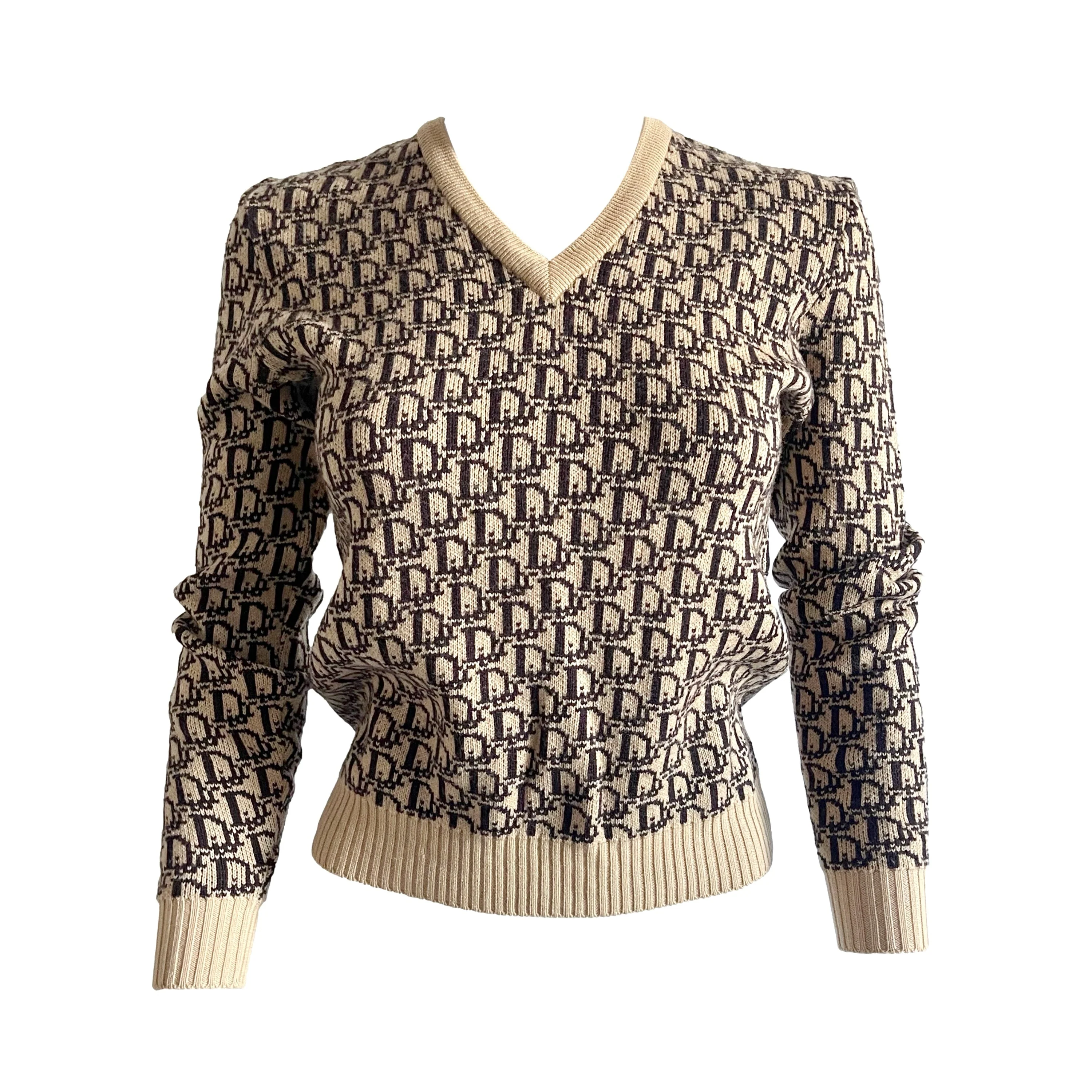 Dior Beige Monogram Sweater