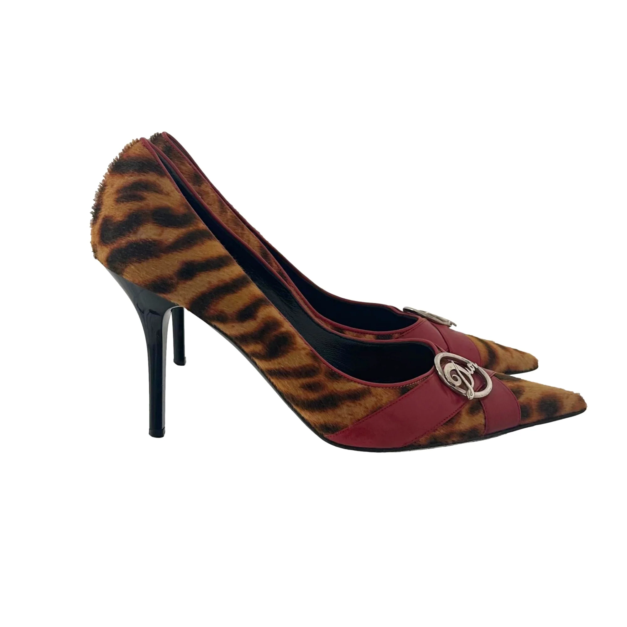 Dior Cheetah Logo Heels - Image 2
