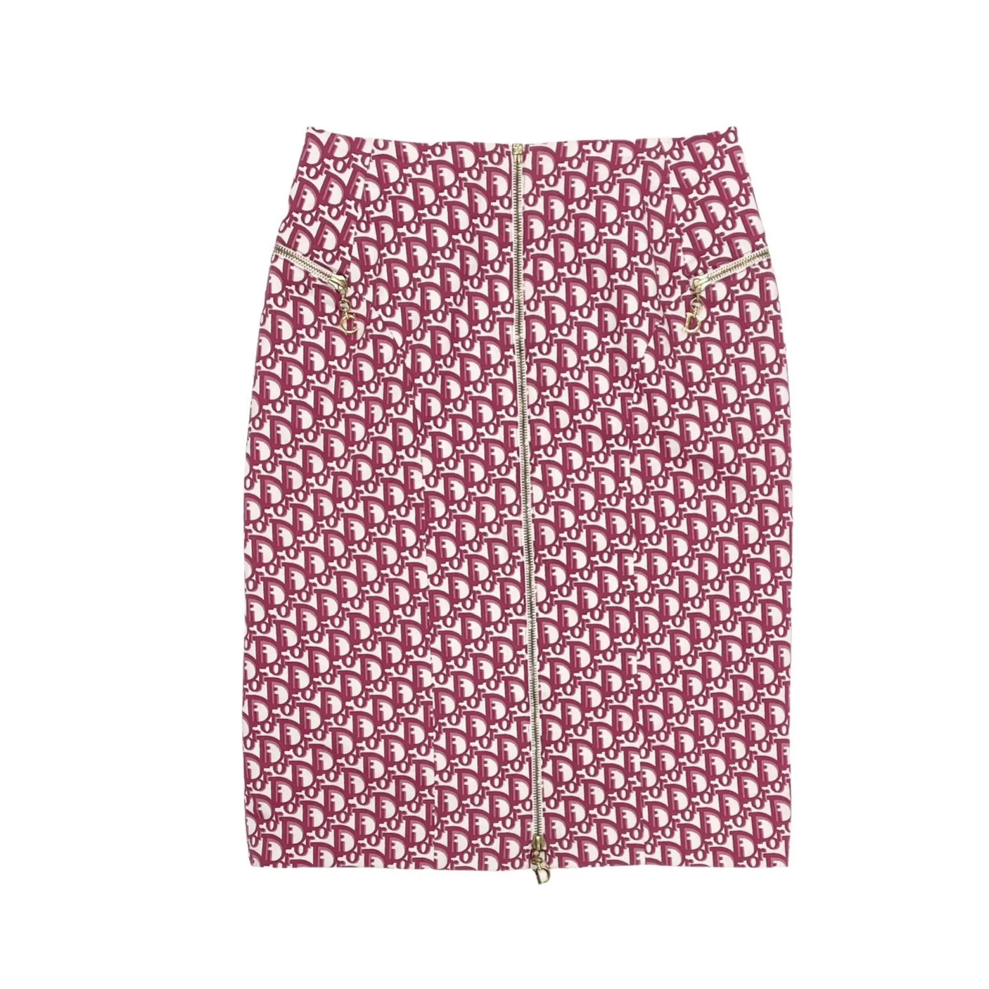 Dior Dark Pink Logo Skirt