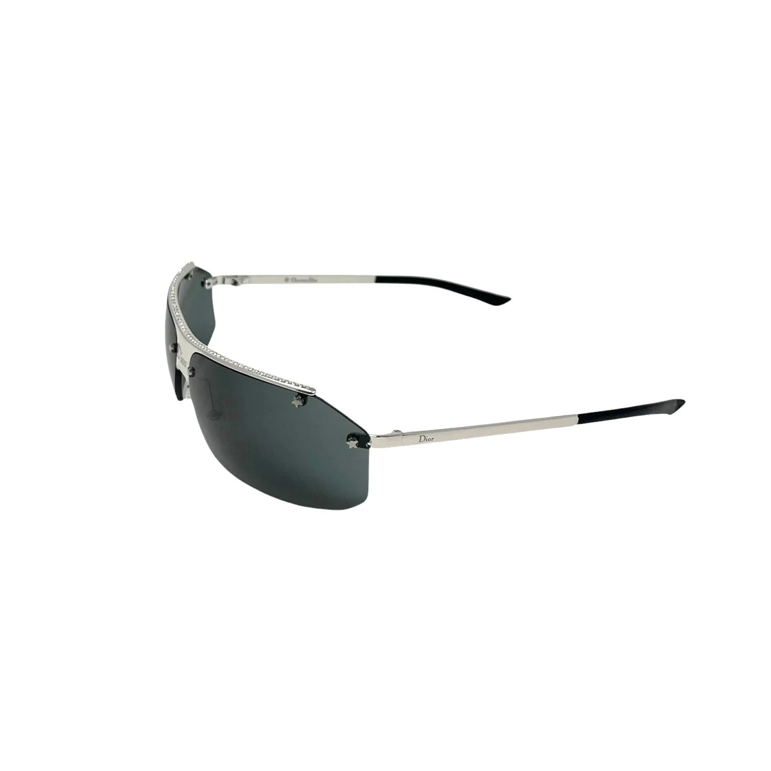 Dior Dark Rhinestone Top Sunglasses - Image 3