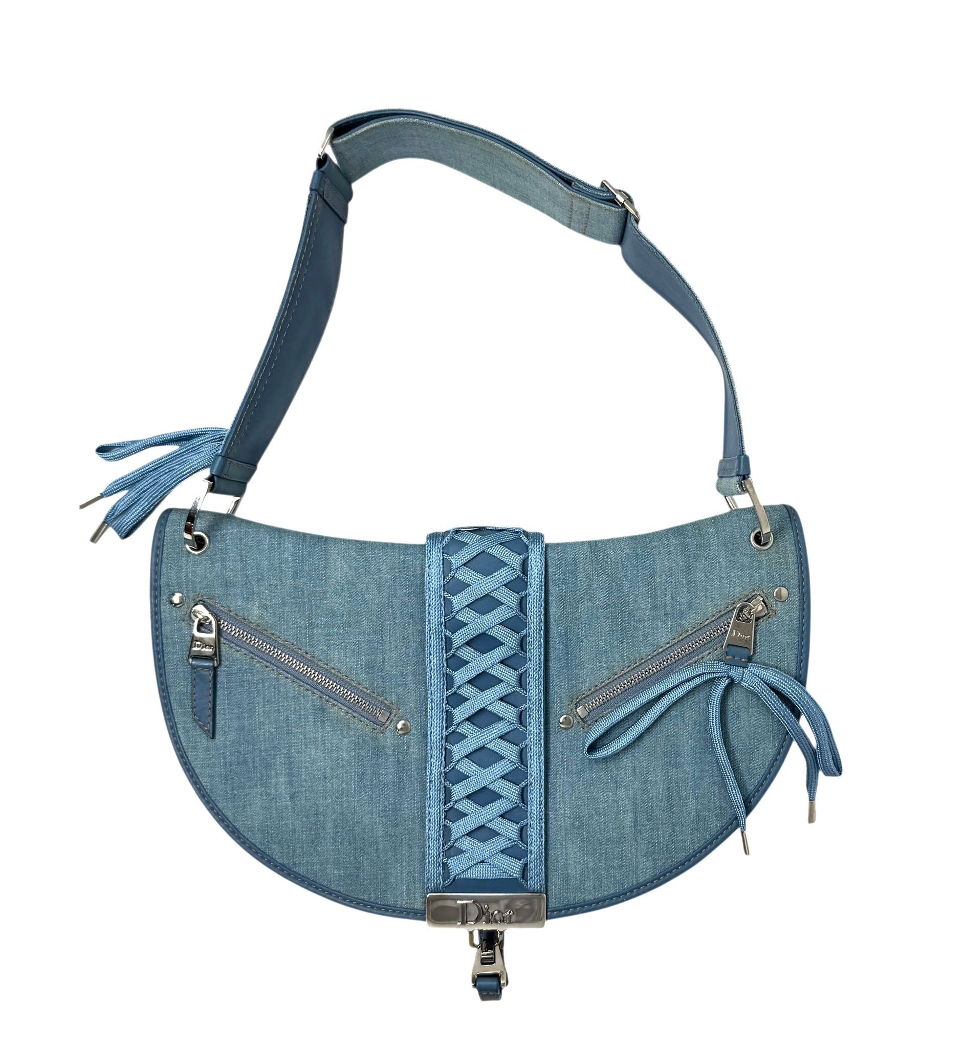 Dior Denim Corset Shoulder Bag