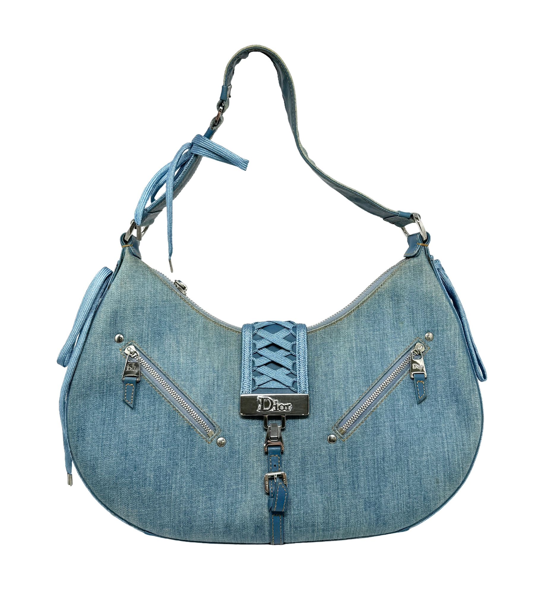 Dior Denim Corset Shoulder Bag