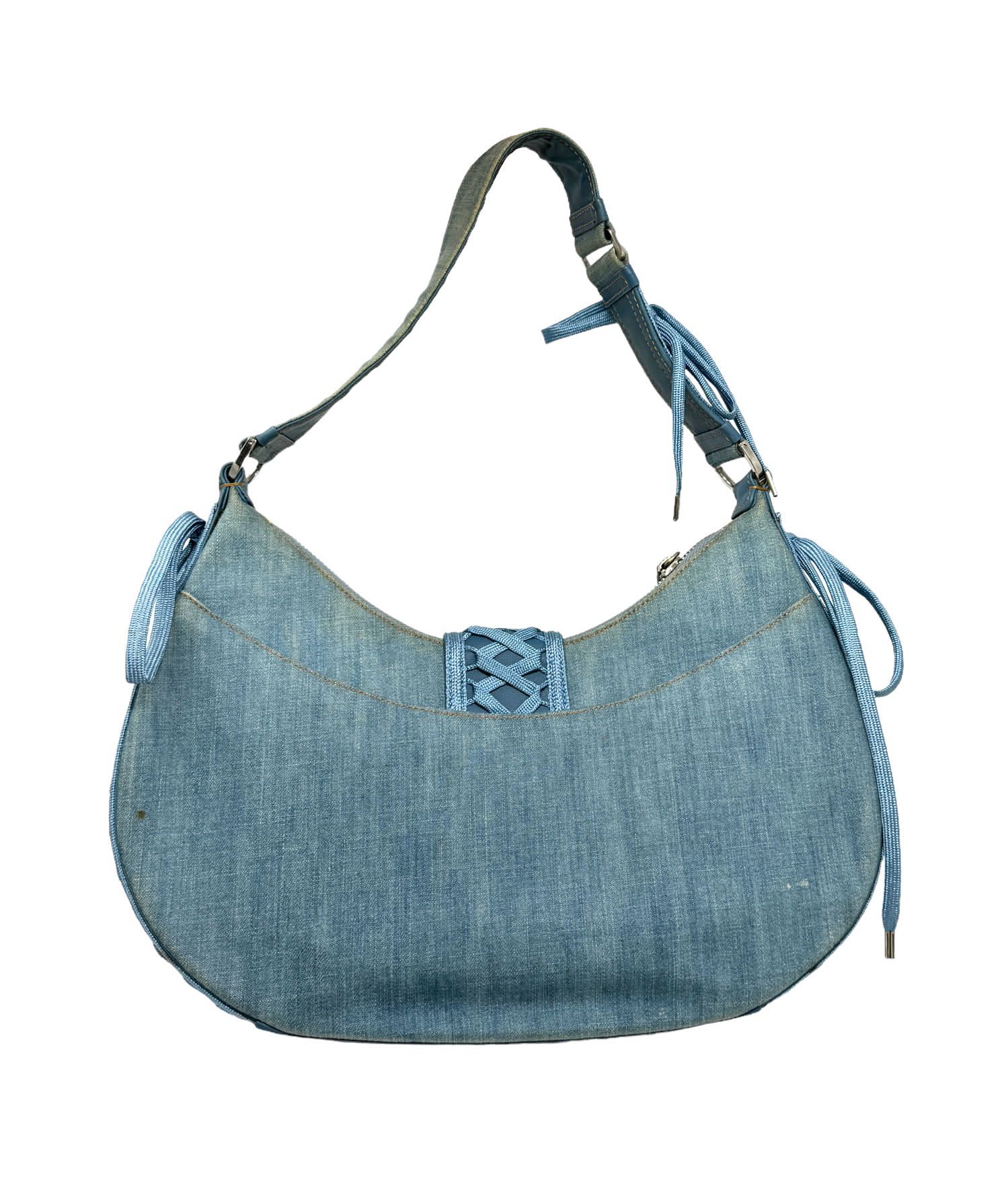 Dior Denim Corset Shoulder Bag - Image 2