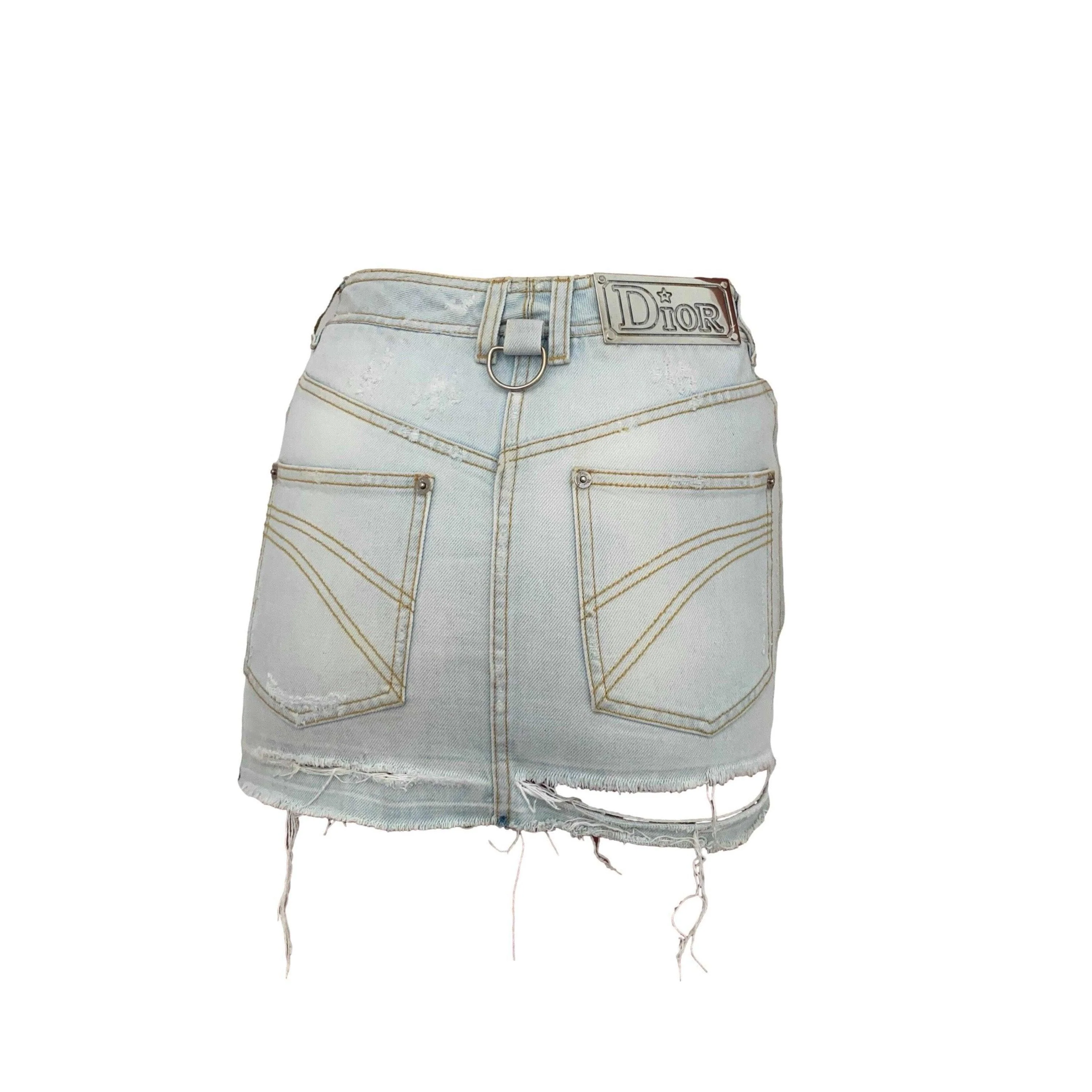 Dior Denim Mini Skirt