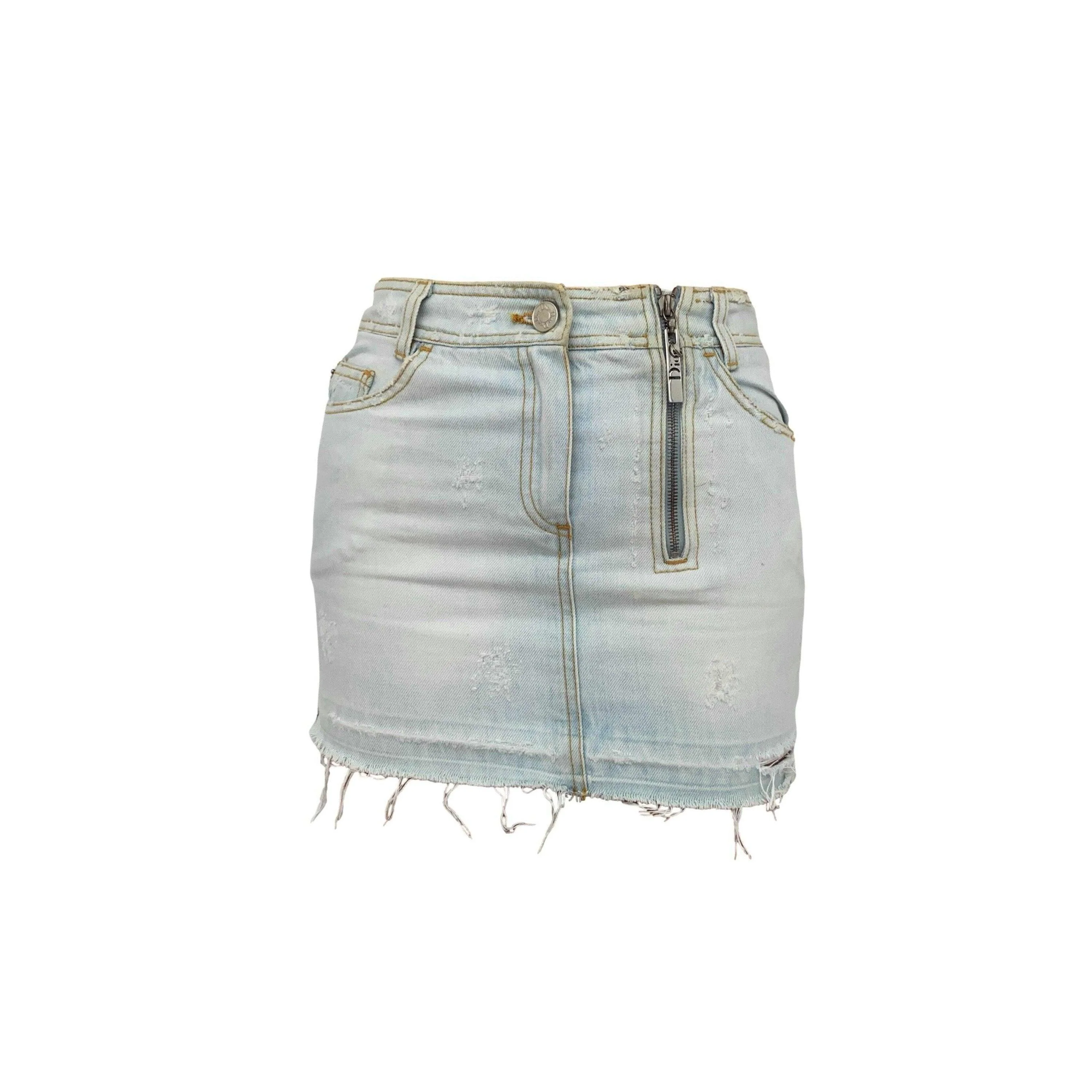 Dior Denim Mini Skirt - Image 2