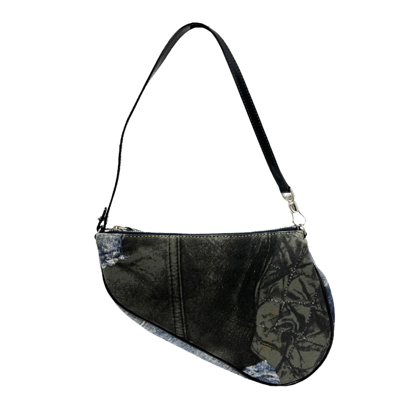 Dior Denim Speedway Mini Saddle Bag - Image 2