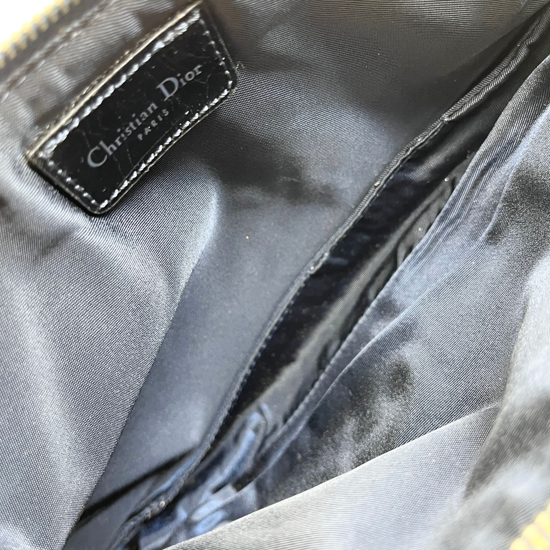 Dior Denim Speedway Mini Saddle Bag - Image 3