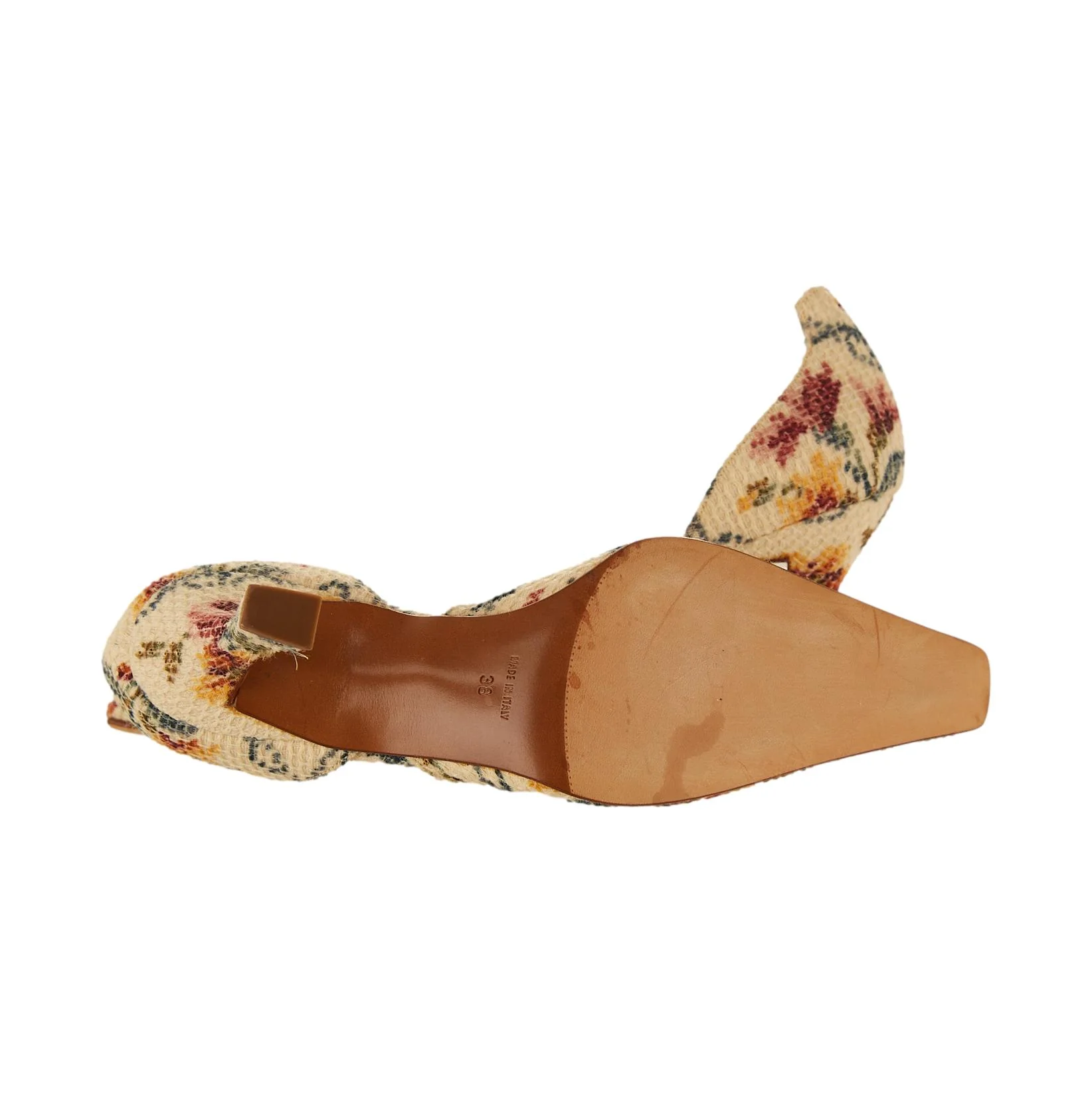 Dior Floral Beaded Heels - Image 3