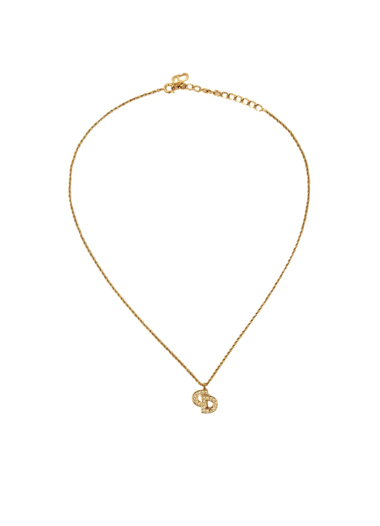 Dior Gold 'CD' Pendant Chain